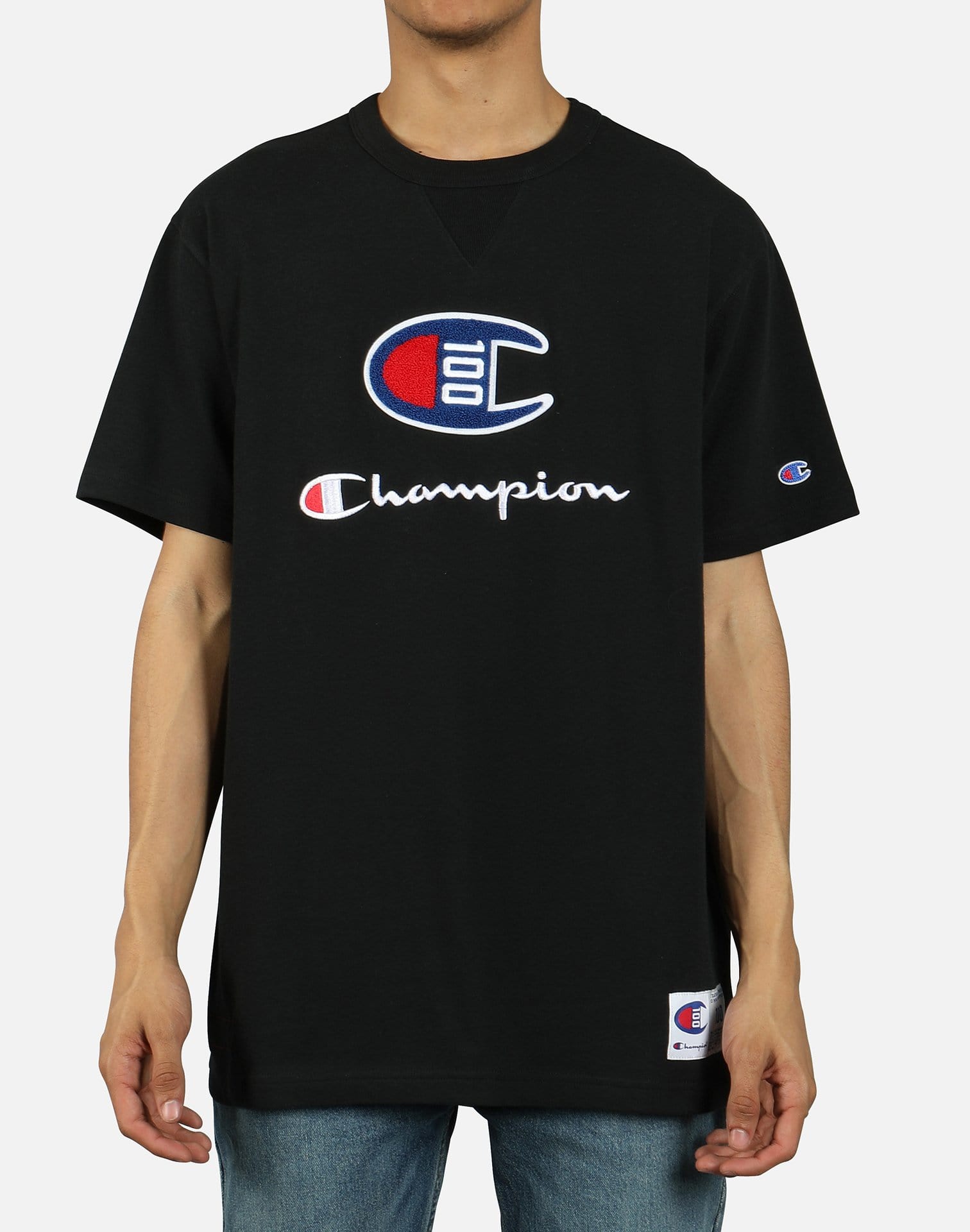 Champion Men's C100 Logo Century Collection Tee