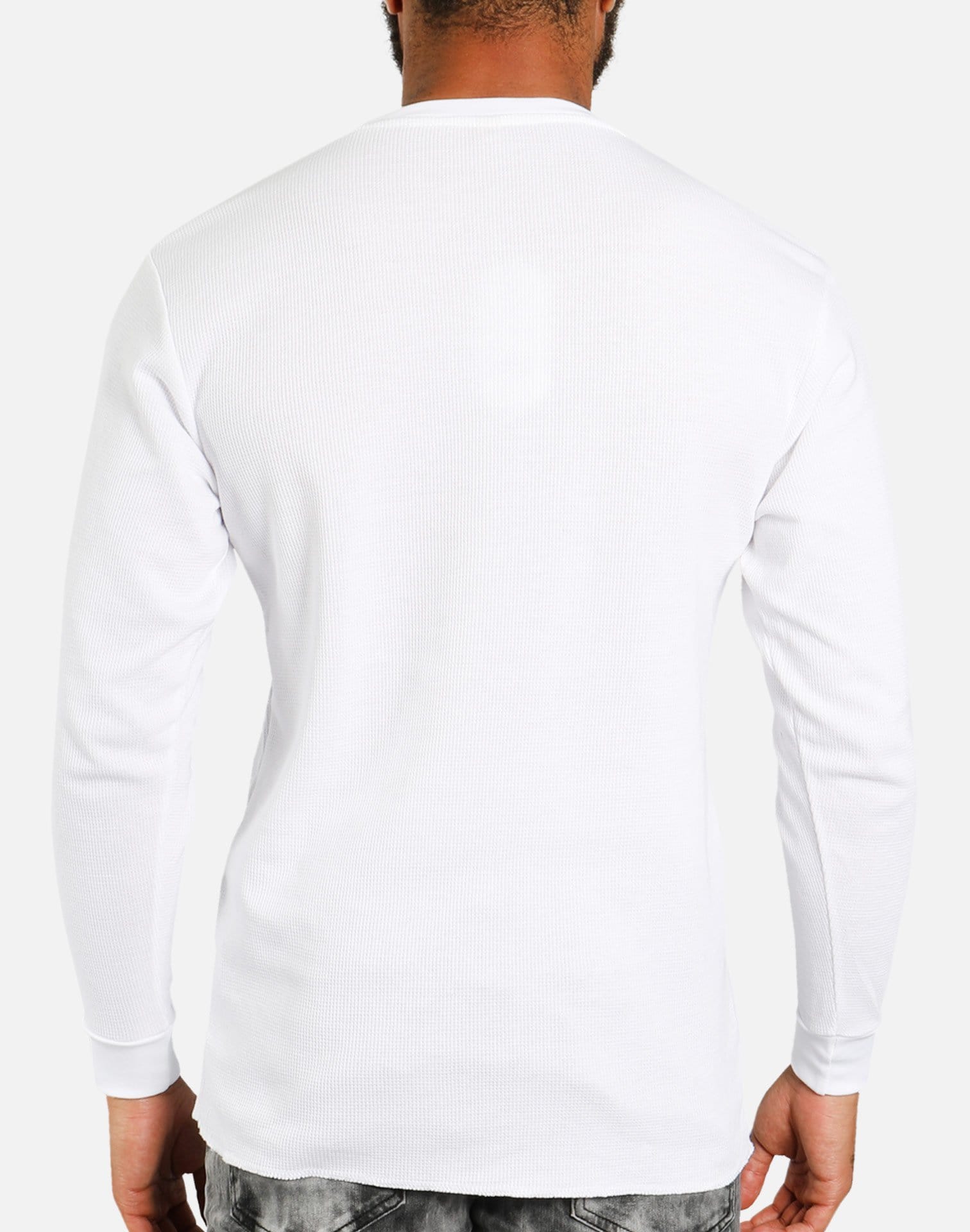 Denim House Basic Thermal Shirt (White)