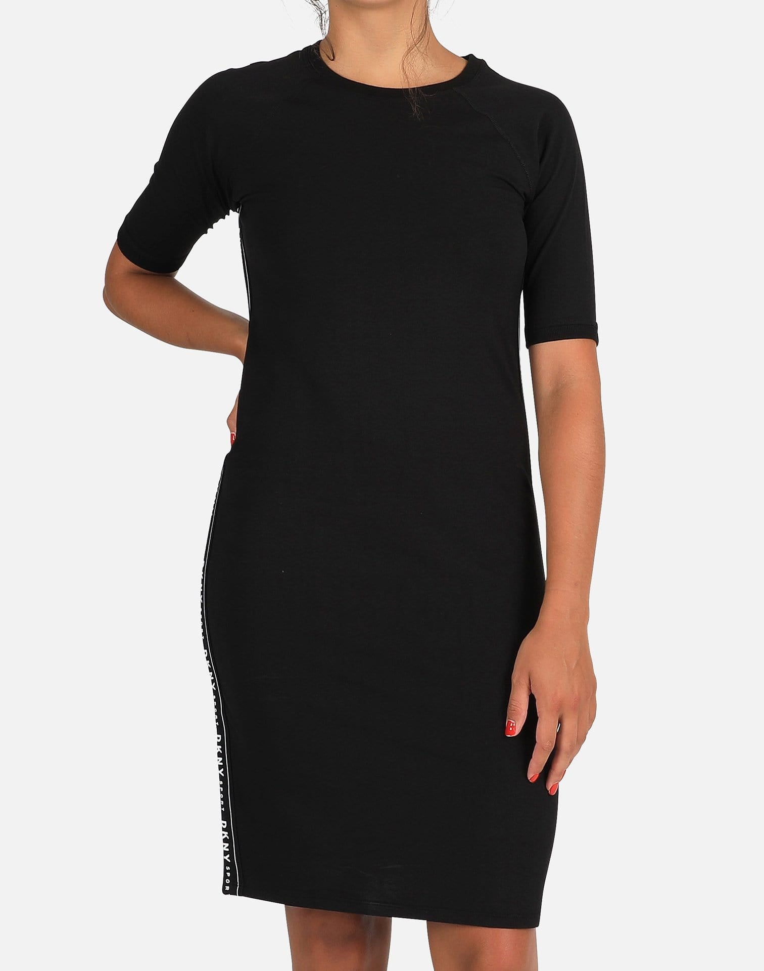 Dkny SIDE LOGO TAPE DRESS – DTLR Dkny SIDE LOGO TAPE DRESS – DTLR