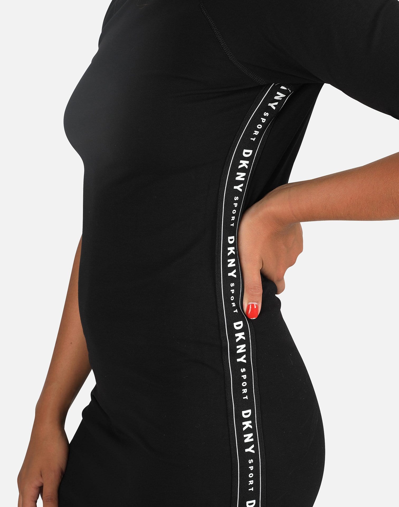 Dkny SIDE LOGO TAPE DRESS DTLR Dkny SIDE LOGO TAPE DRESS DTLR