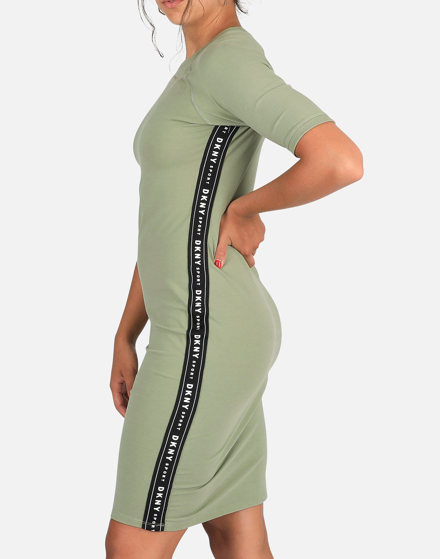 Dkny SIDE LOGO TAPE DRESS Dkny SIDE LOGO TAPE DRESS