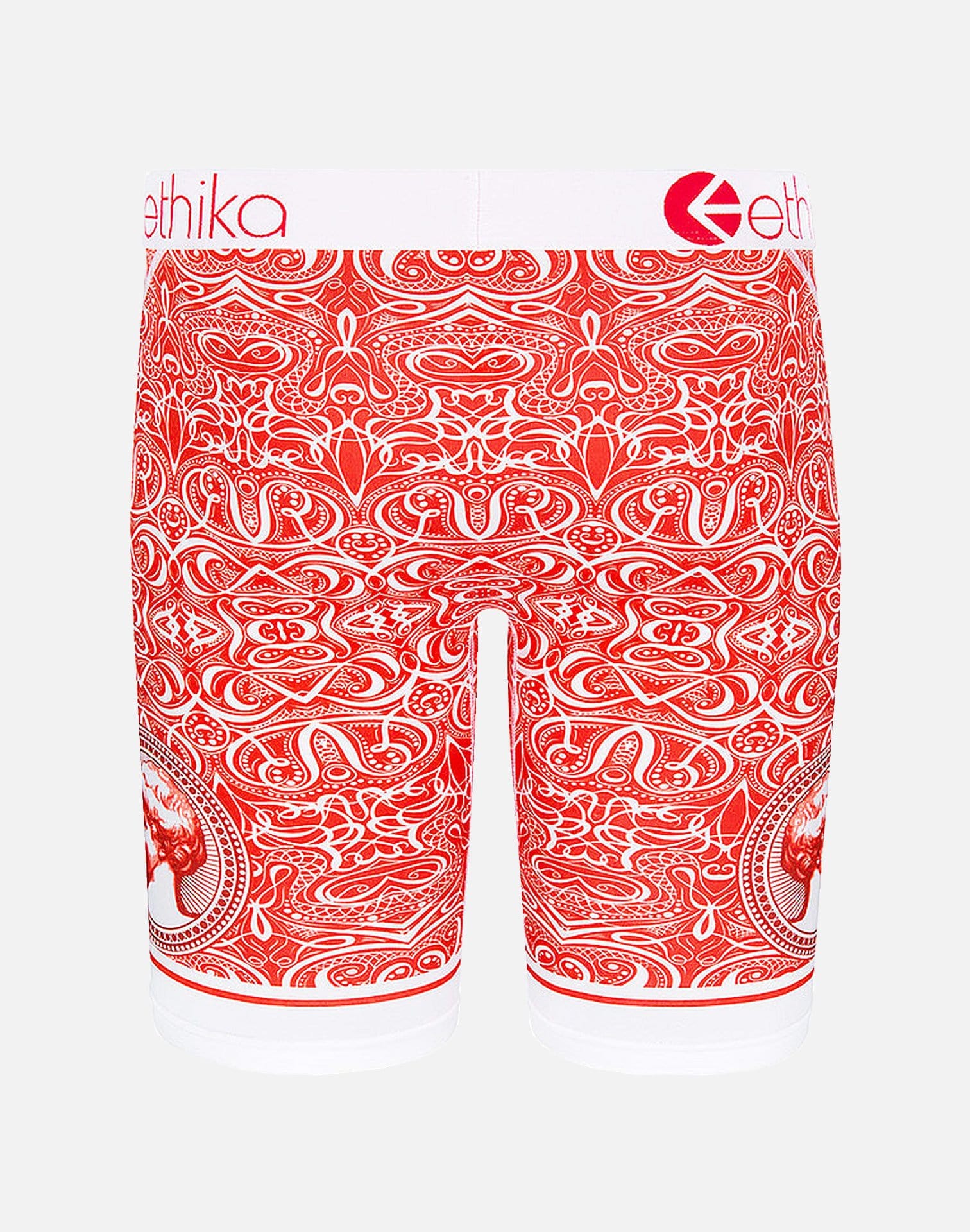 Ethika All In Speckles Boxer Brief Underwear (Red/White)