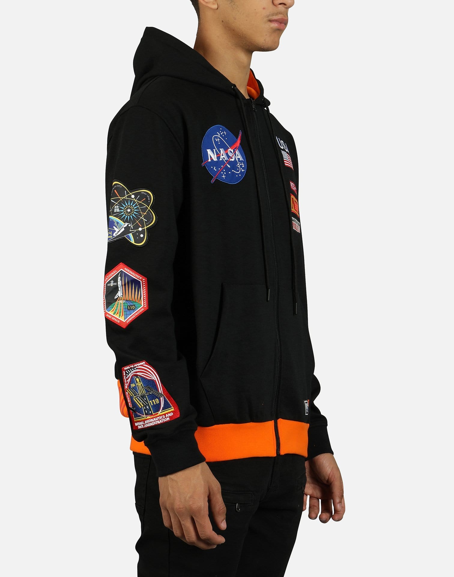Hudson Men's NASA Future Meatballs Space Suit Full-Zip Hoodie