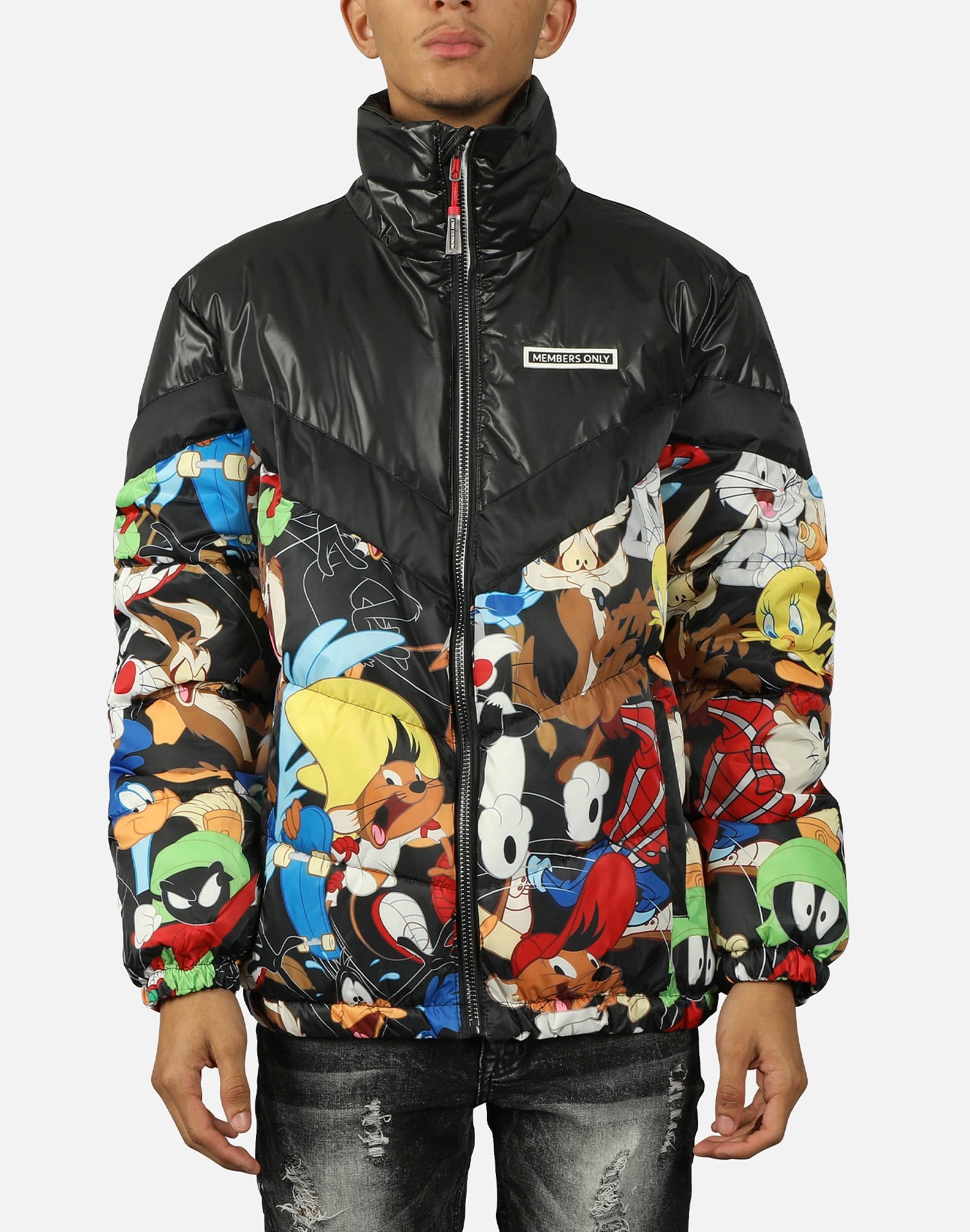 Members Only LOONEY TUNES CHEVY BLOCKING JACKET