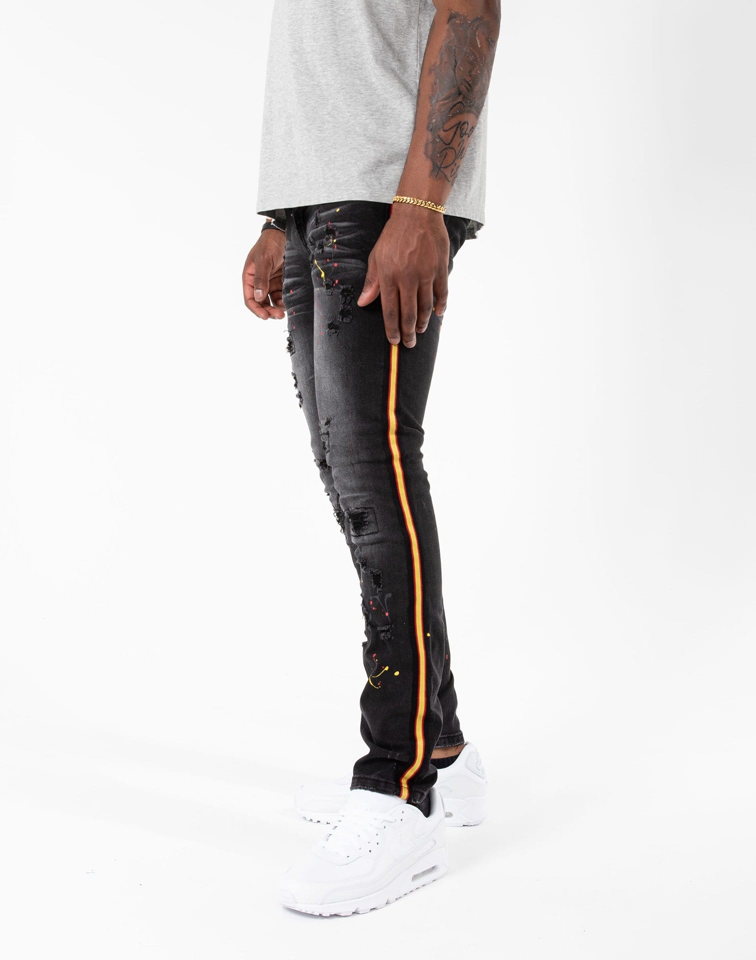 Photo of Kilogram Striped Painted Jeans