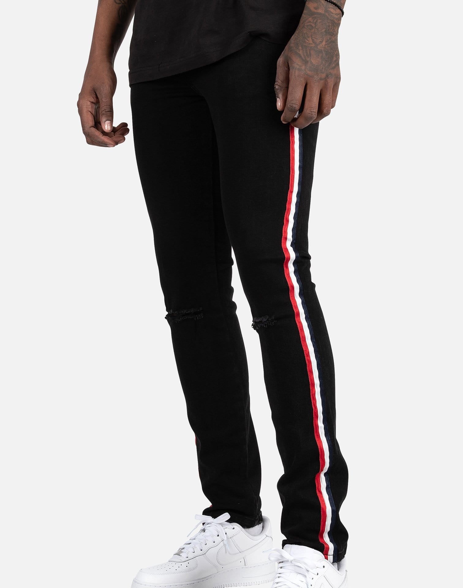Photo of Kilogram Striped Moto Jeans