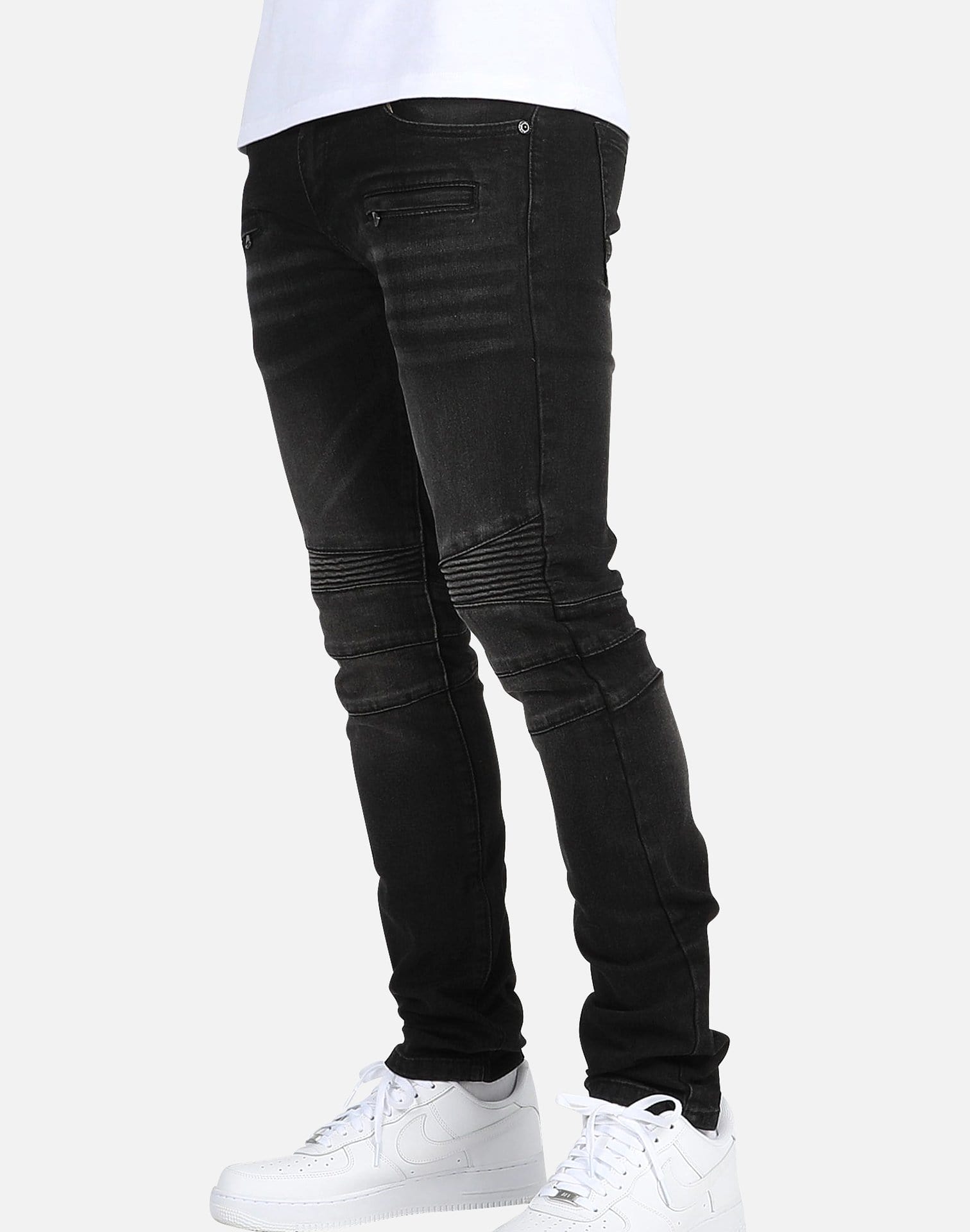 urban classics biker jeans Kilogram MOTOR WASHED JEANS – DTLR