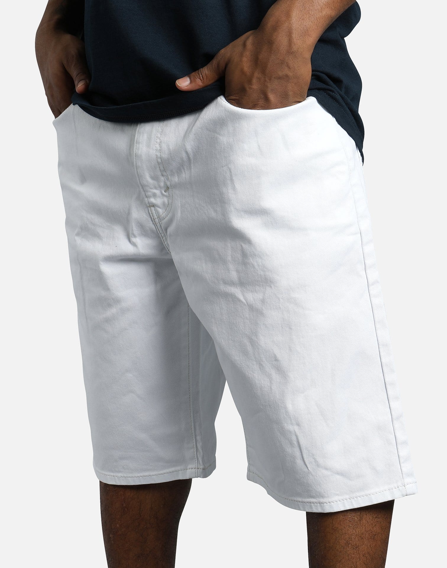Levi's 569 Denim Shorts (White)