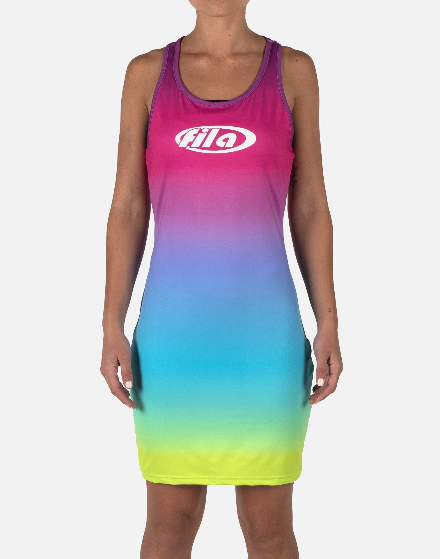 Fila SUMMER SPECTRUM BODYCON DRESS DTLR Fila SUMMER SPECTRUM BODYCON DRESS DTLR