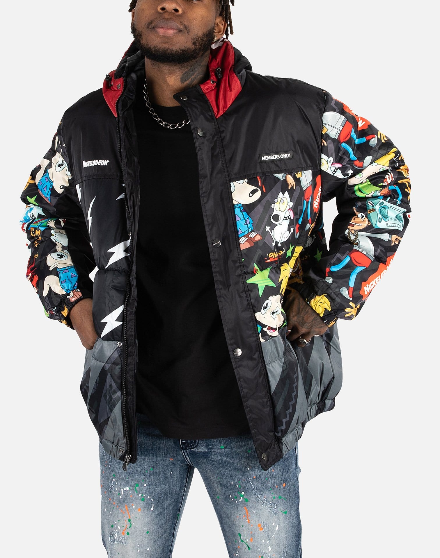 Members Only NICKELODEON MASHUP BLOCK PUFFER JACKET – DTLR