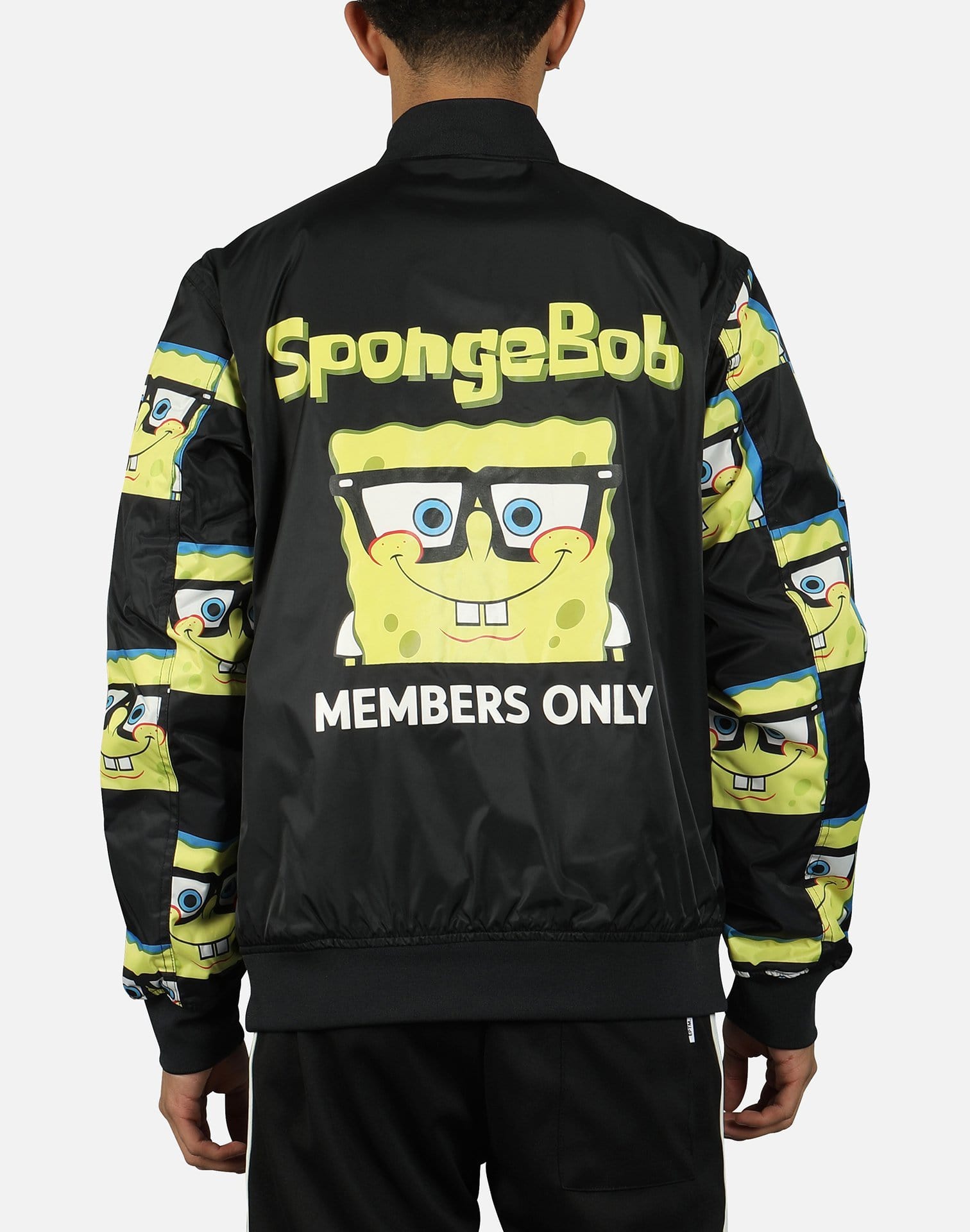 Members Only Men's Spongebob Bomber Jacket