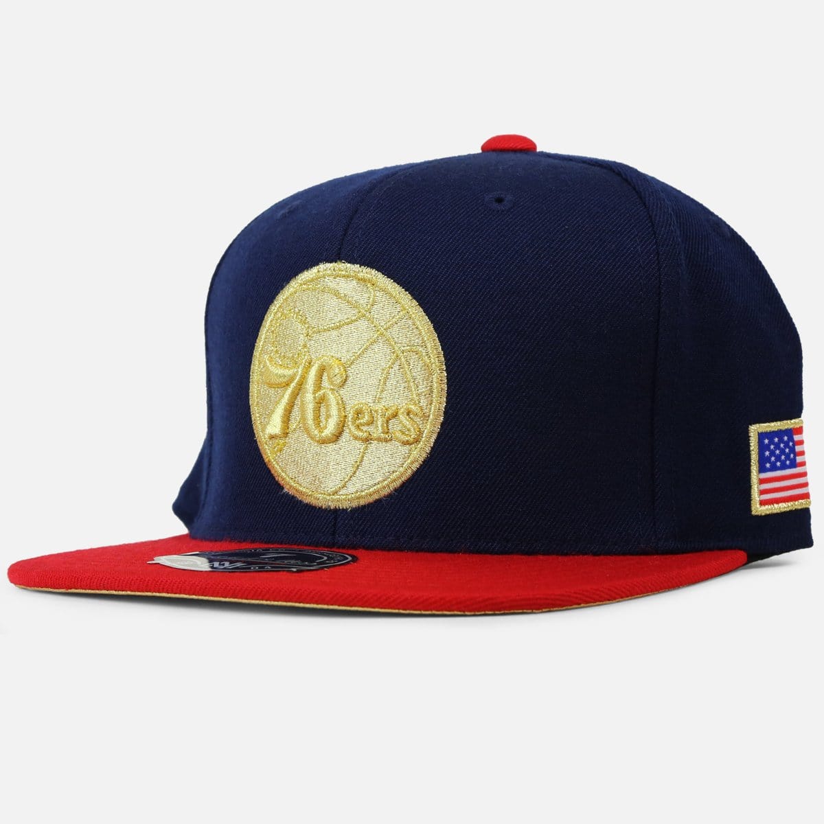 Mitchell & Ness PHILADELPHIA 76ERS USA 2 TONE FITTED HAT