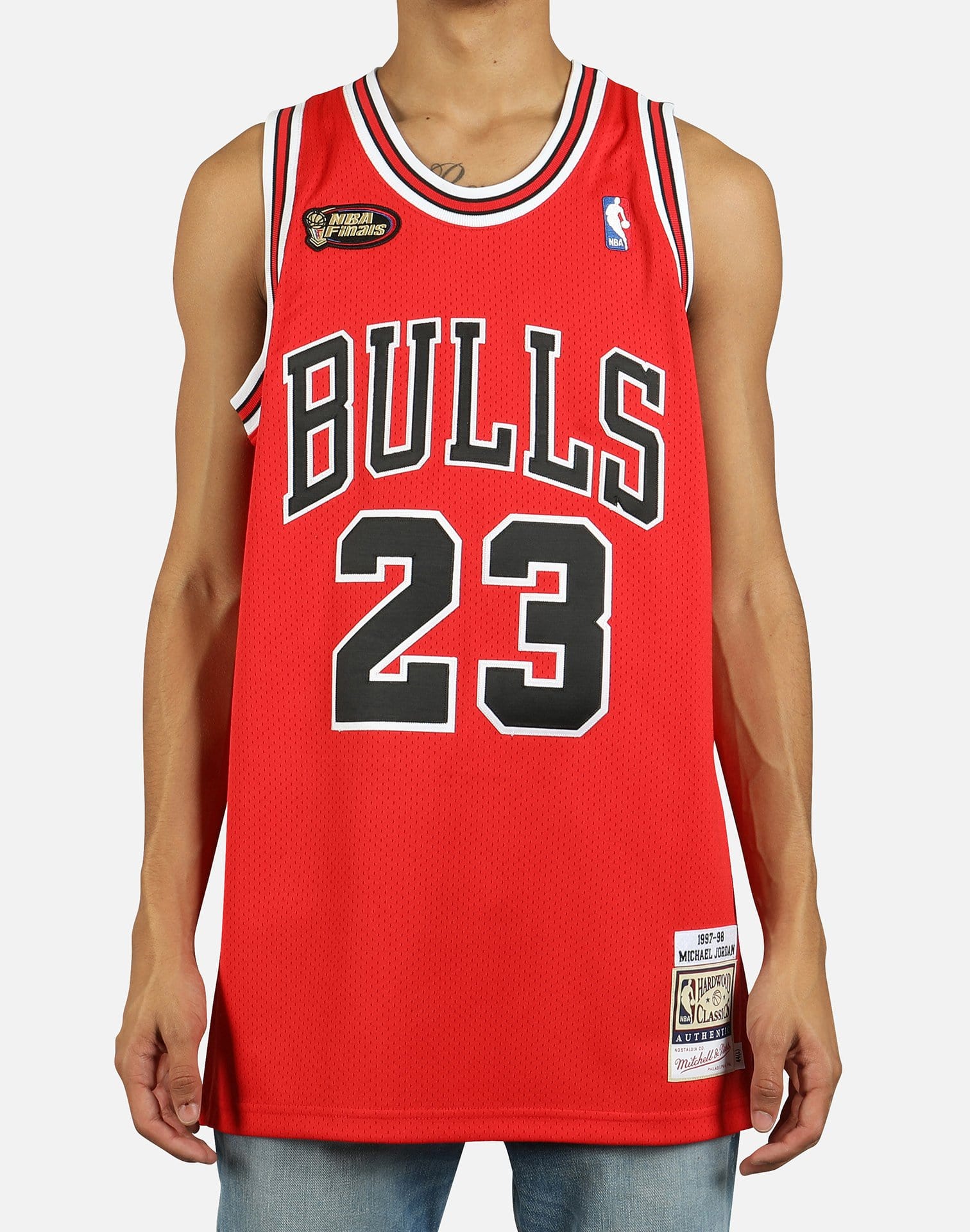 Mitchell Ness NBA CHICAGO BULLS MICHAEL JORDAN ROAD FINALS 97-98