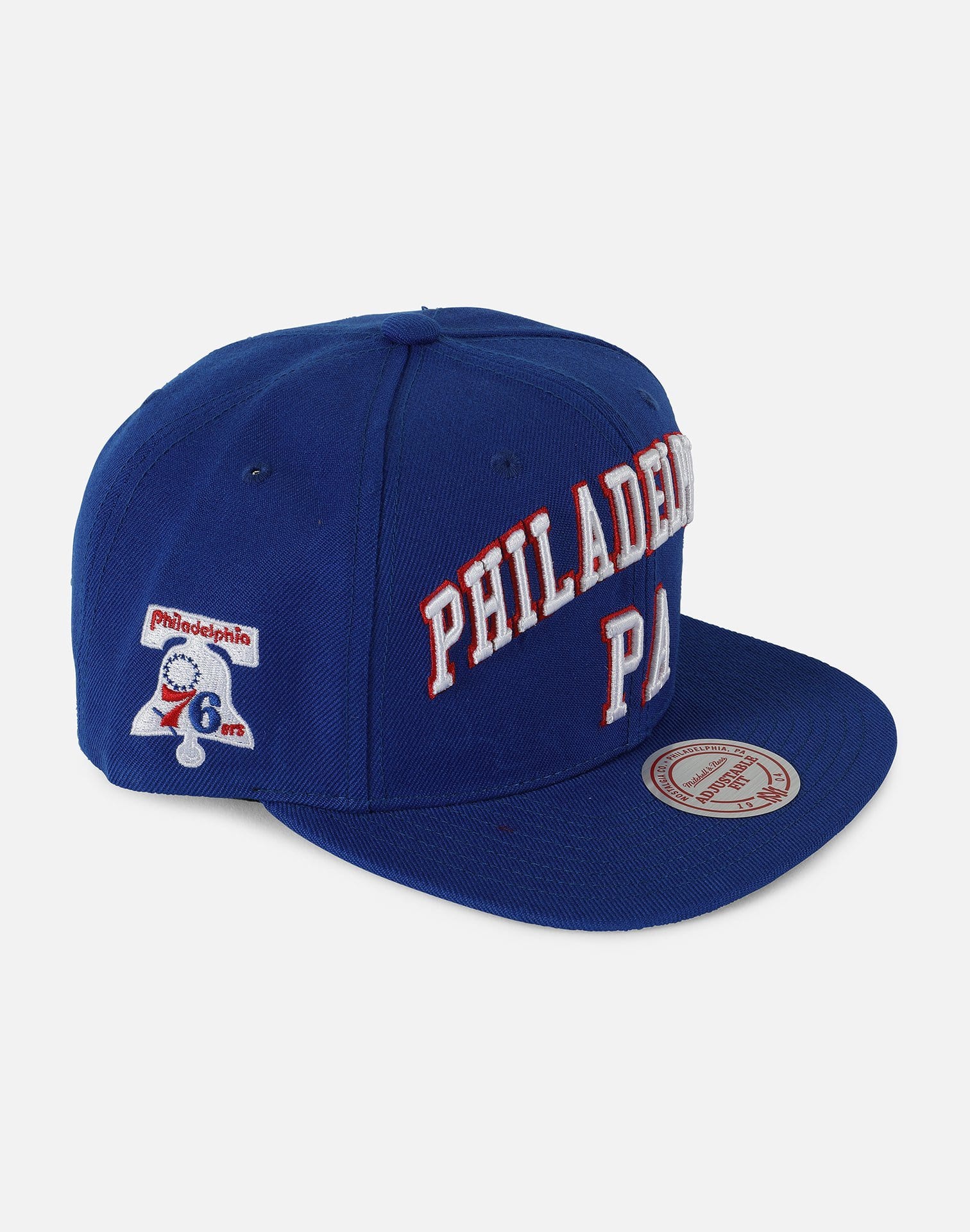 Mitchell and Ness Philadelphia 76ers Side Panel Cropped Snapback