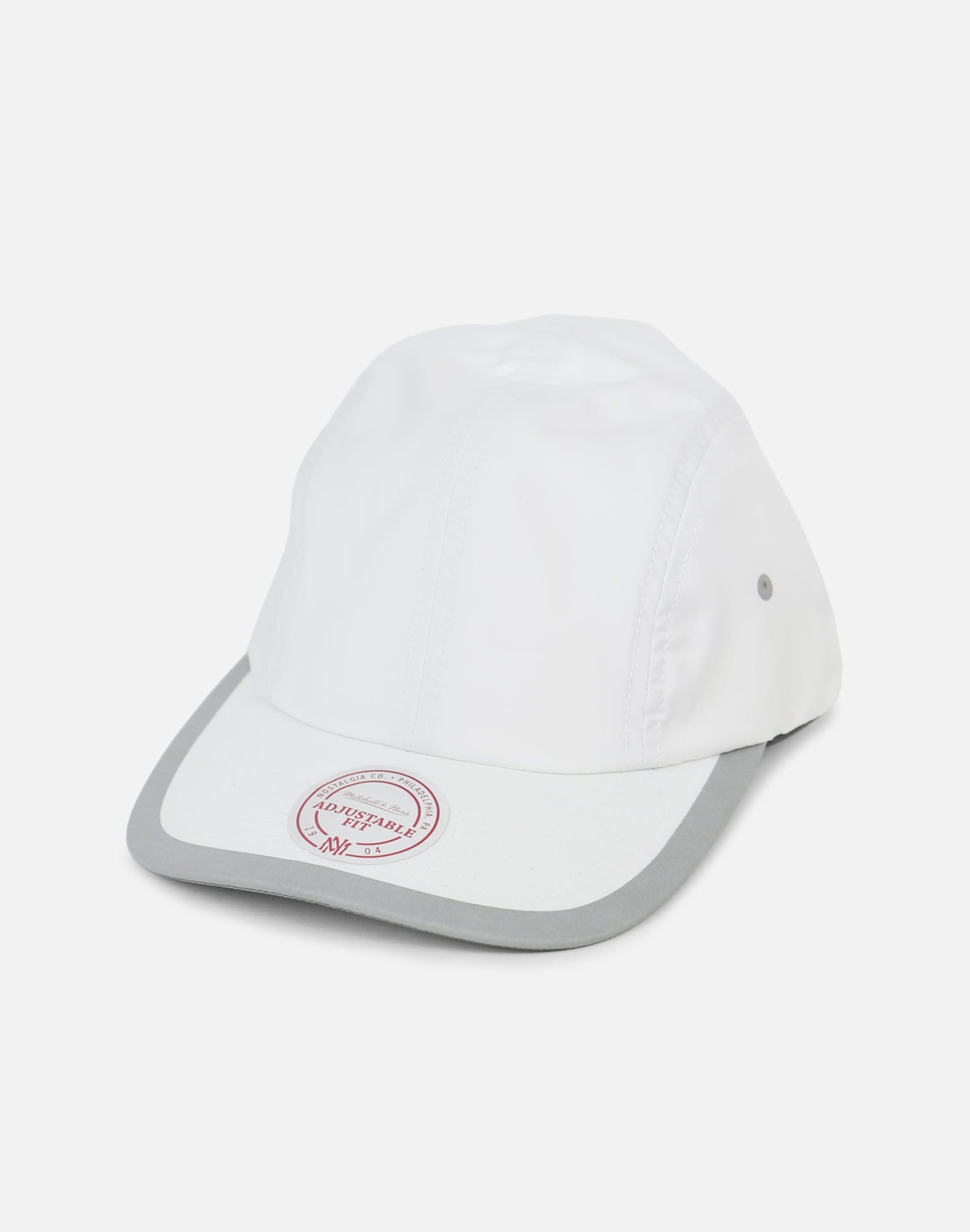 Mitchell & Ness Ply Double Weave Clip Strapback (White/Grey)