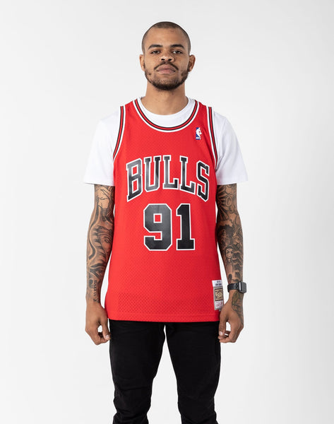 トップス Mitchell & Ness / CHICAGO BULLS #91 Koszulka Mitchell & Ness Chicago Bulls #91 Dennis Rodman