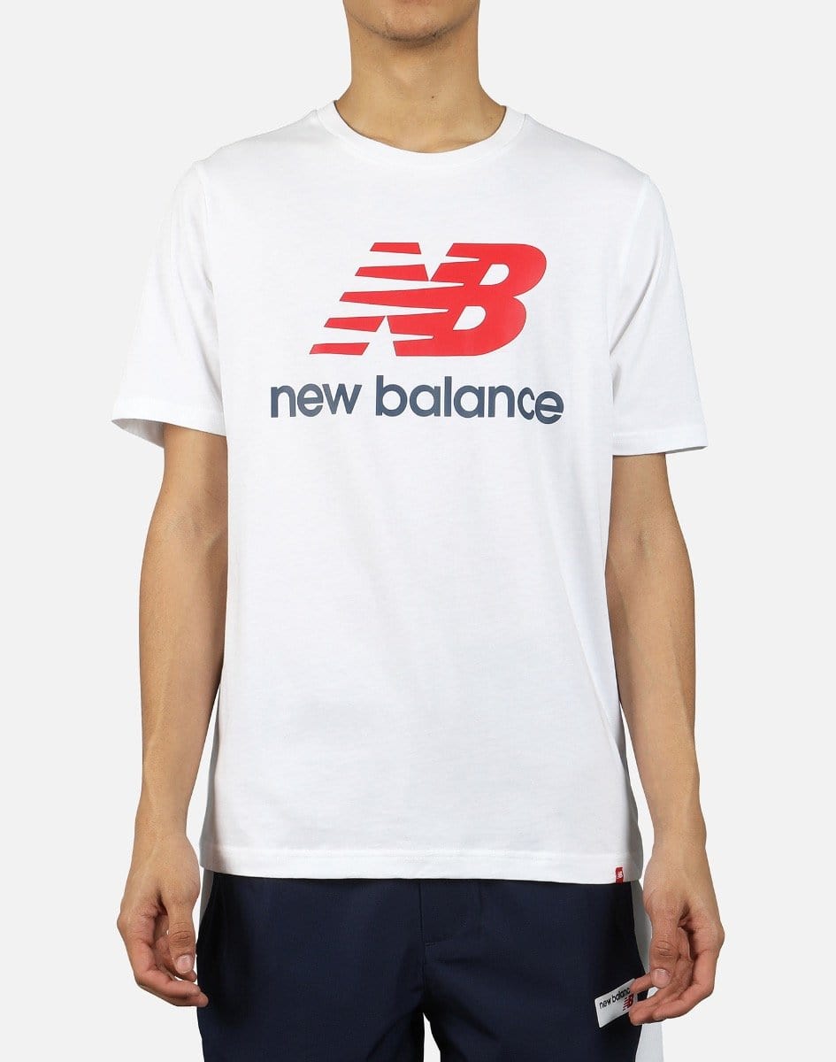 New Balance Men's Essentials Stacked Logo Tee