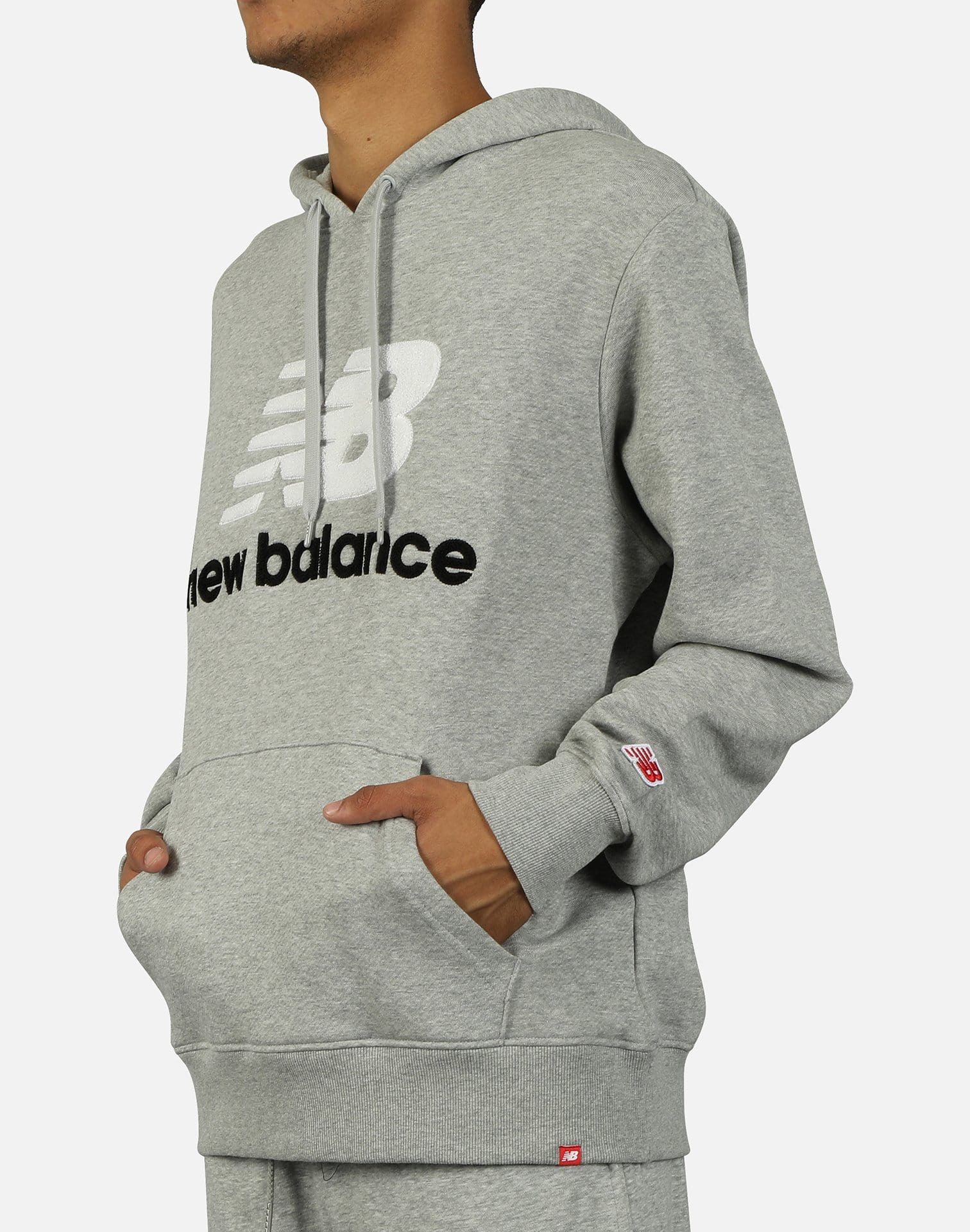 New Balance Men's Essentials Stacked Logo Pullover Hoodie