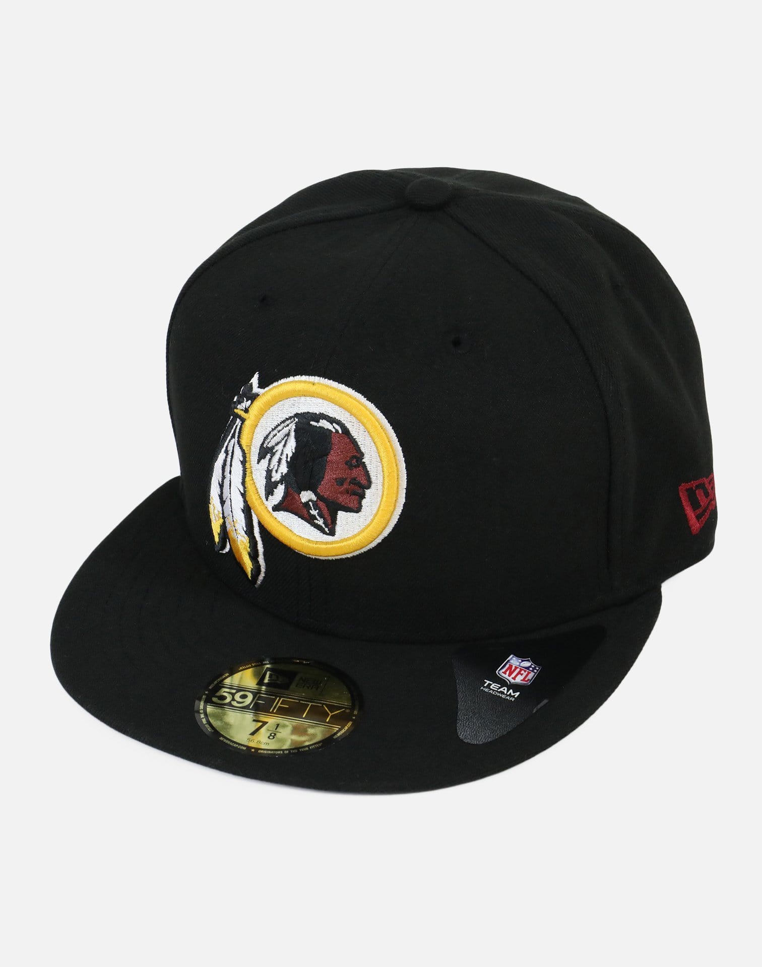 Nee Era Washington Redskins Authentic Fitted Hat (Black)