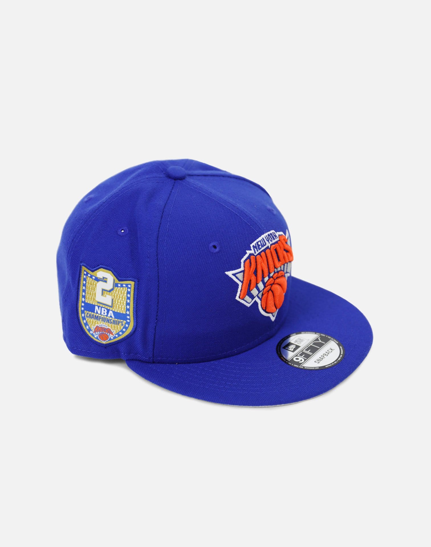 New Era New York Knicks Golden Hit Snapback Hat (Blue)