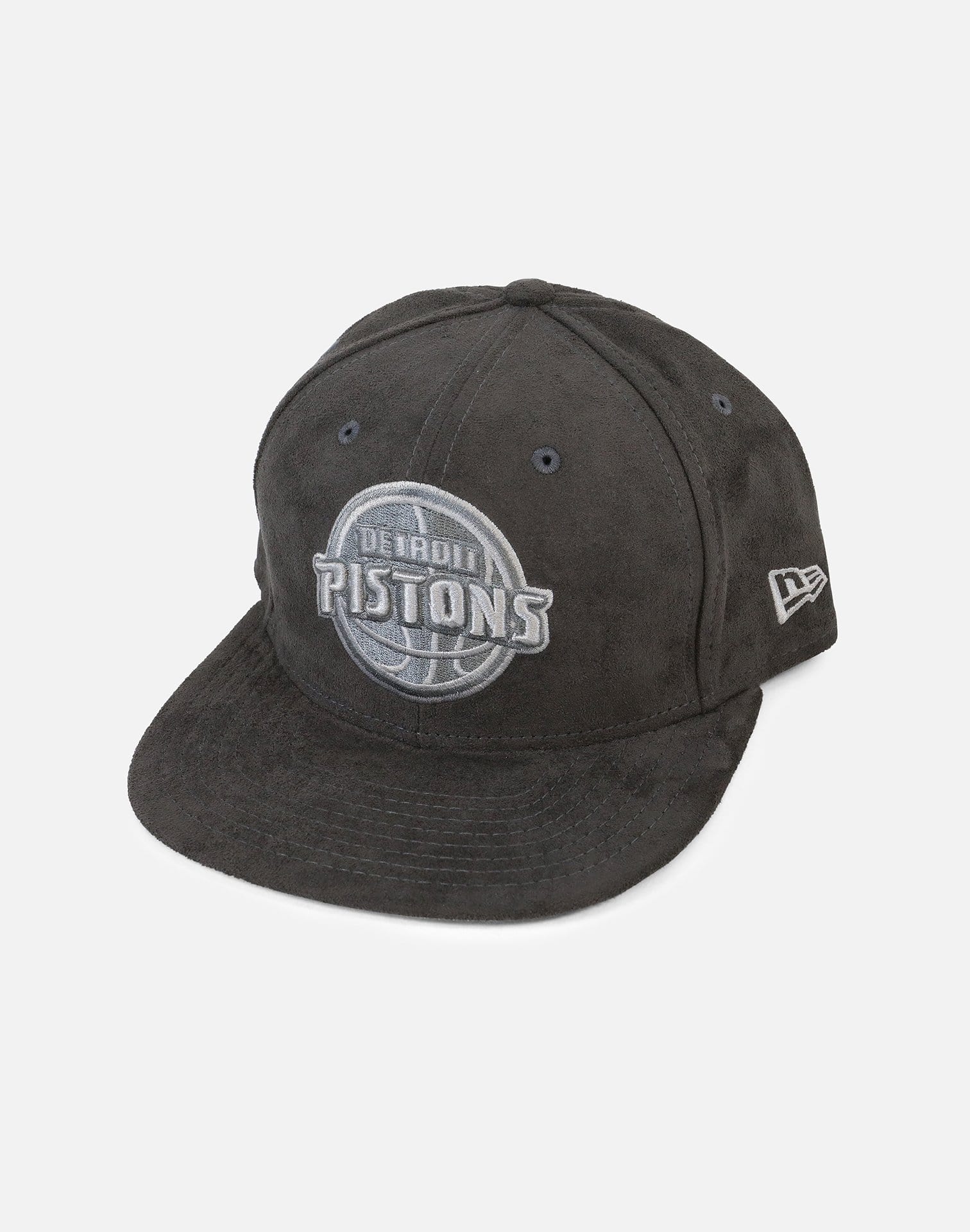 New Era Detroit Pistons Suede "Wolf Grey" Hook Snapback Hat