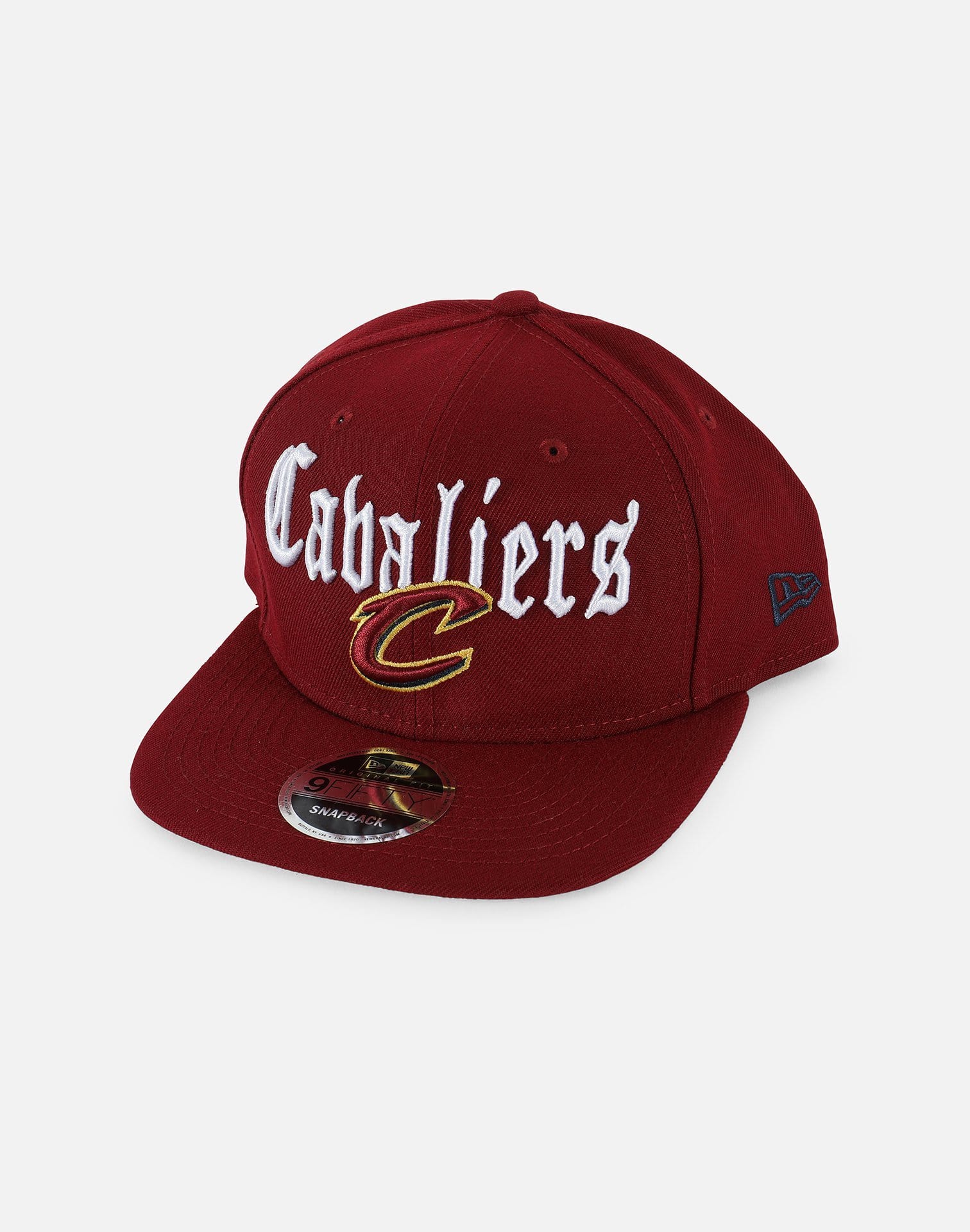 New Era NBA Cleveland Cavaliers Classic Flat Script Snapback Hat