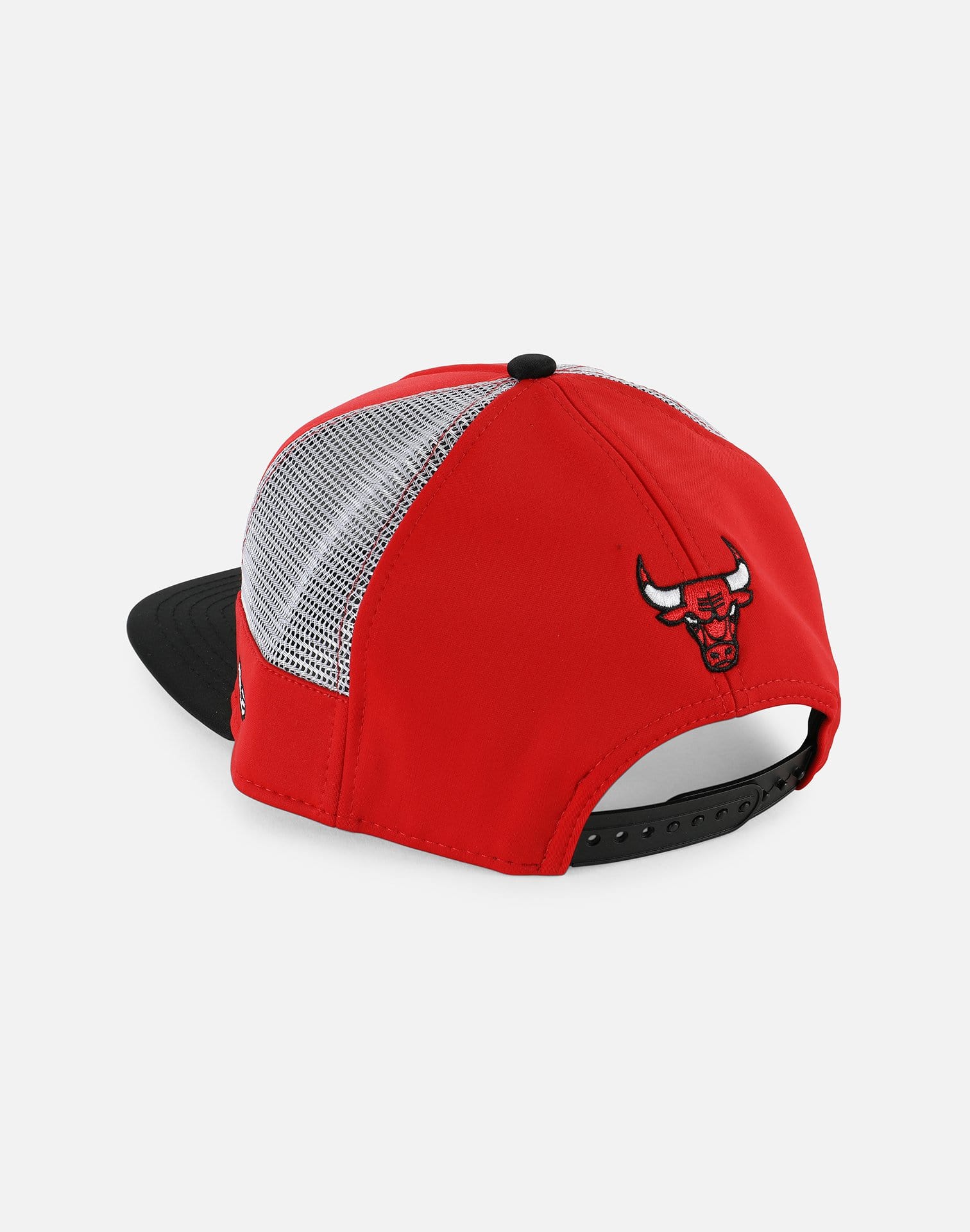 New Era NBA Chicago Bulls Script Half Mesh Snapback Hat
