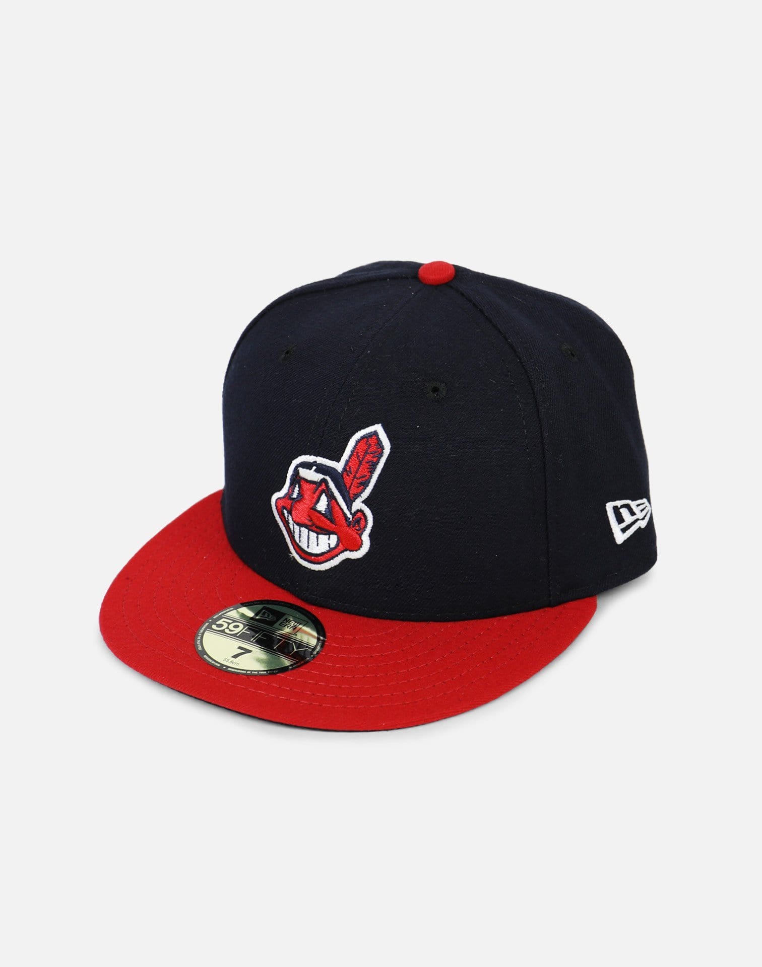 New Era Cleveland Cavaliers Indians Authentic Fitted Hat (Navy/Red)