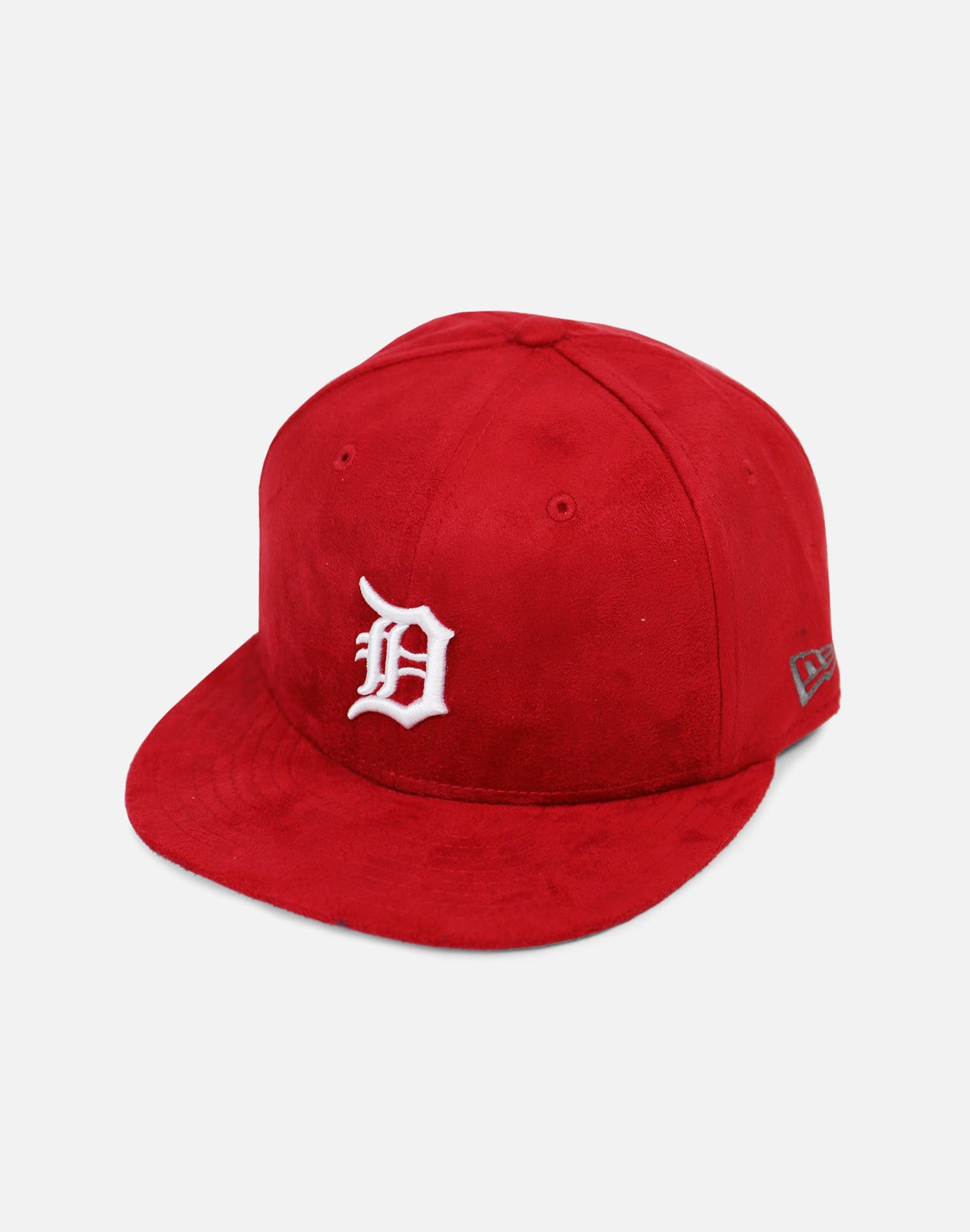 New Era Detroit Tigers Suede Snapback Hat (Red)