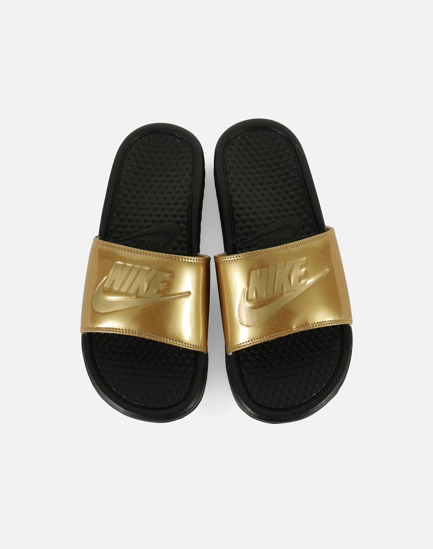 Nike Women's Benassi JDI Metallic Slides