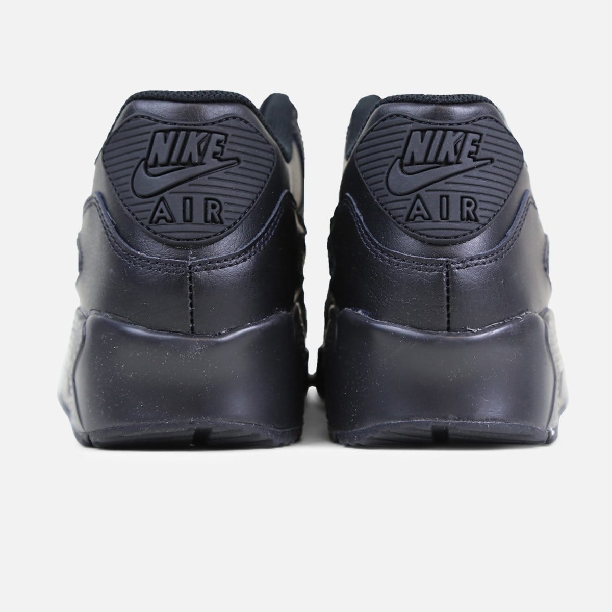 Nike Air Max 90 Leather Grade-School (Black/Black)