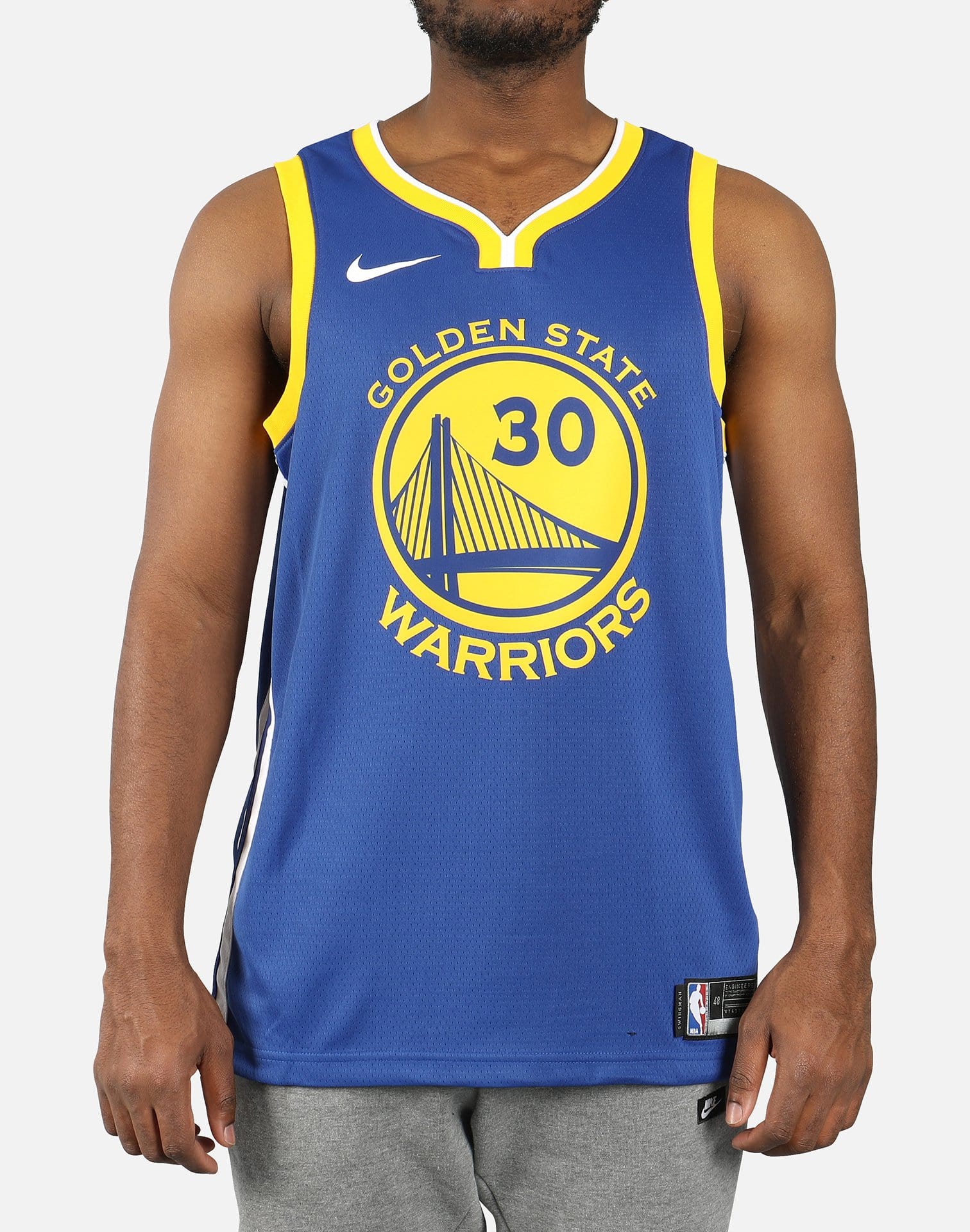 Stephen Curry Warriors Association Edition Nike NBA Authentic Jersey.