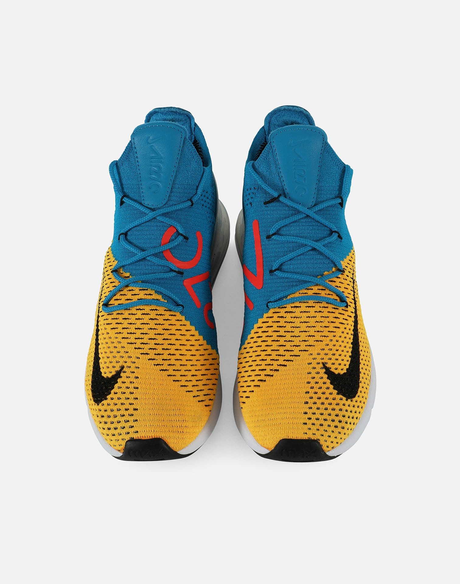 270 Flyknit Air Max 270 Men's Blue And Orange Blue Orbit Nike