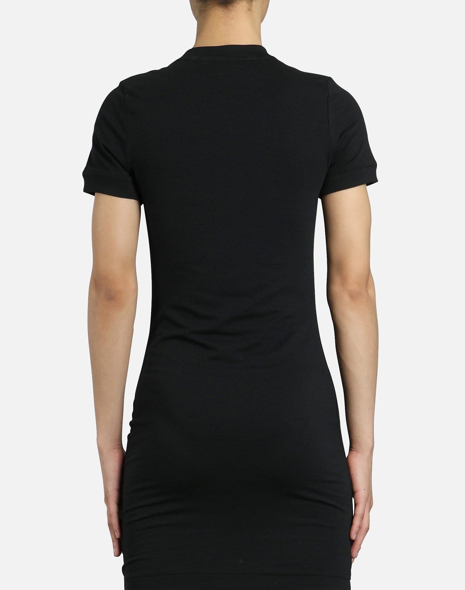 nike short sleeve ringer dress WMNS) Nike As W Nsw Essntl Casual Sports Round Neck Short Sleeve Black Dress CJ2243-010