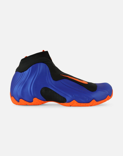 blue and orange nike foamposite