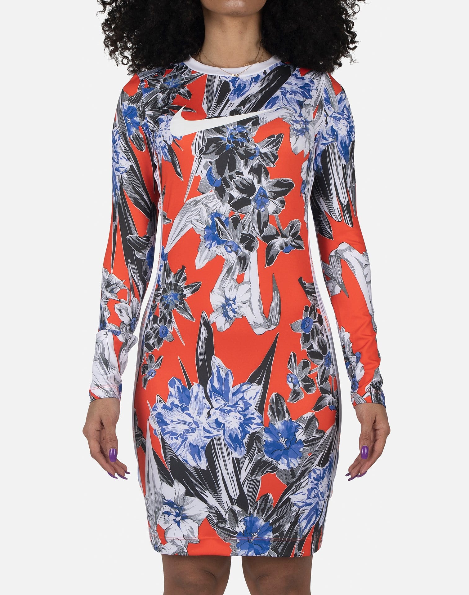 Nike HYPER FEMME AOP LONG-SLEEVE DRESS DTLR Nike HYPER FEMME AOP LONG-SLEEVE DRESS DTLR
