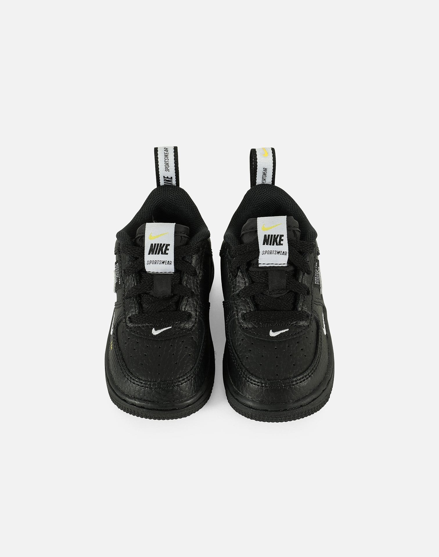 Nike Air Force 1 Low LV8 Utility Black White (PS) Kids' - AV4272