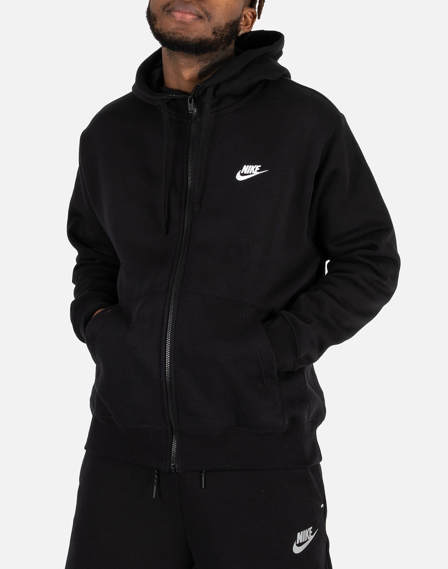 Black nike zip up sweater Clearance