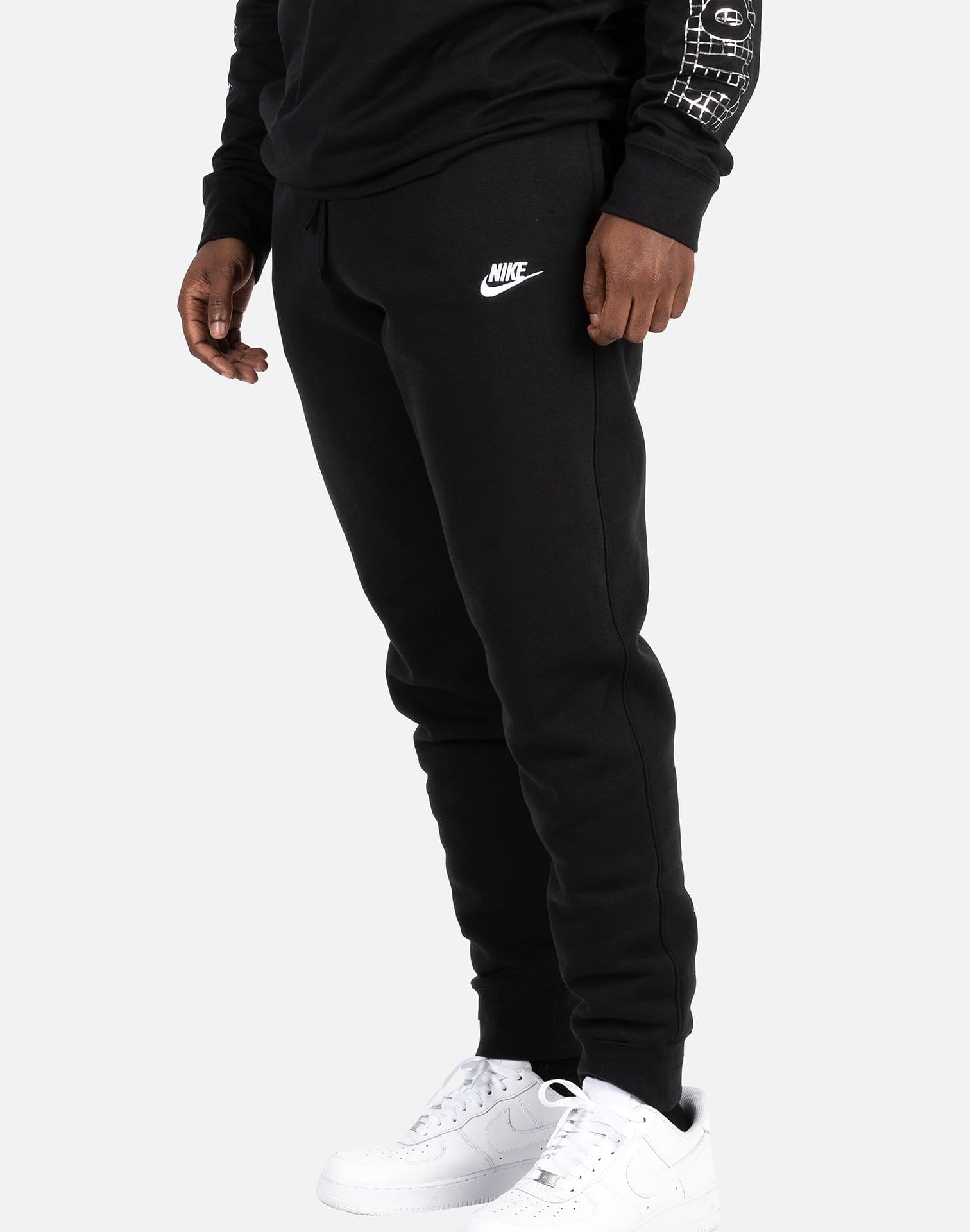 Nike Sportswear Club Fleece Joggers Black/Black/White Men's - US