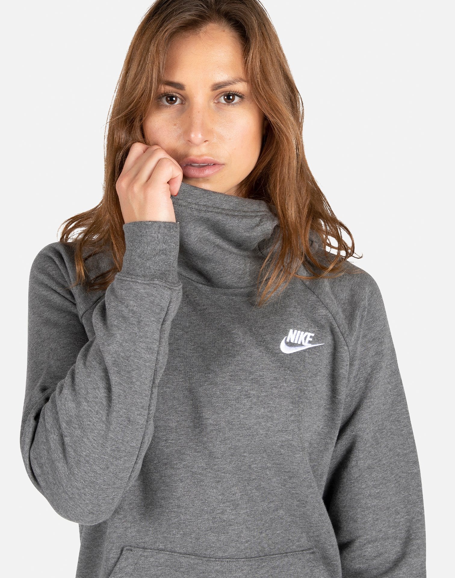 Nike NSW Women's Essential Funnel-Neck Fleece Pullover Hoodie