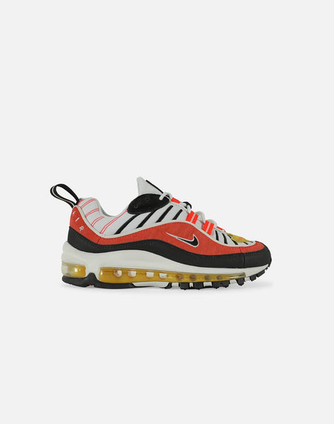 air max 98 black white red