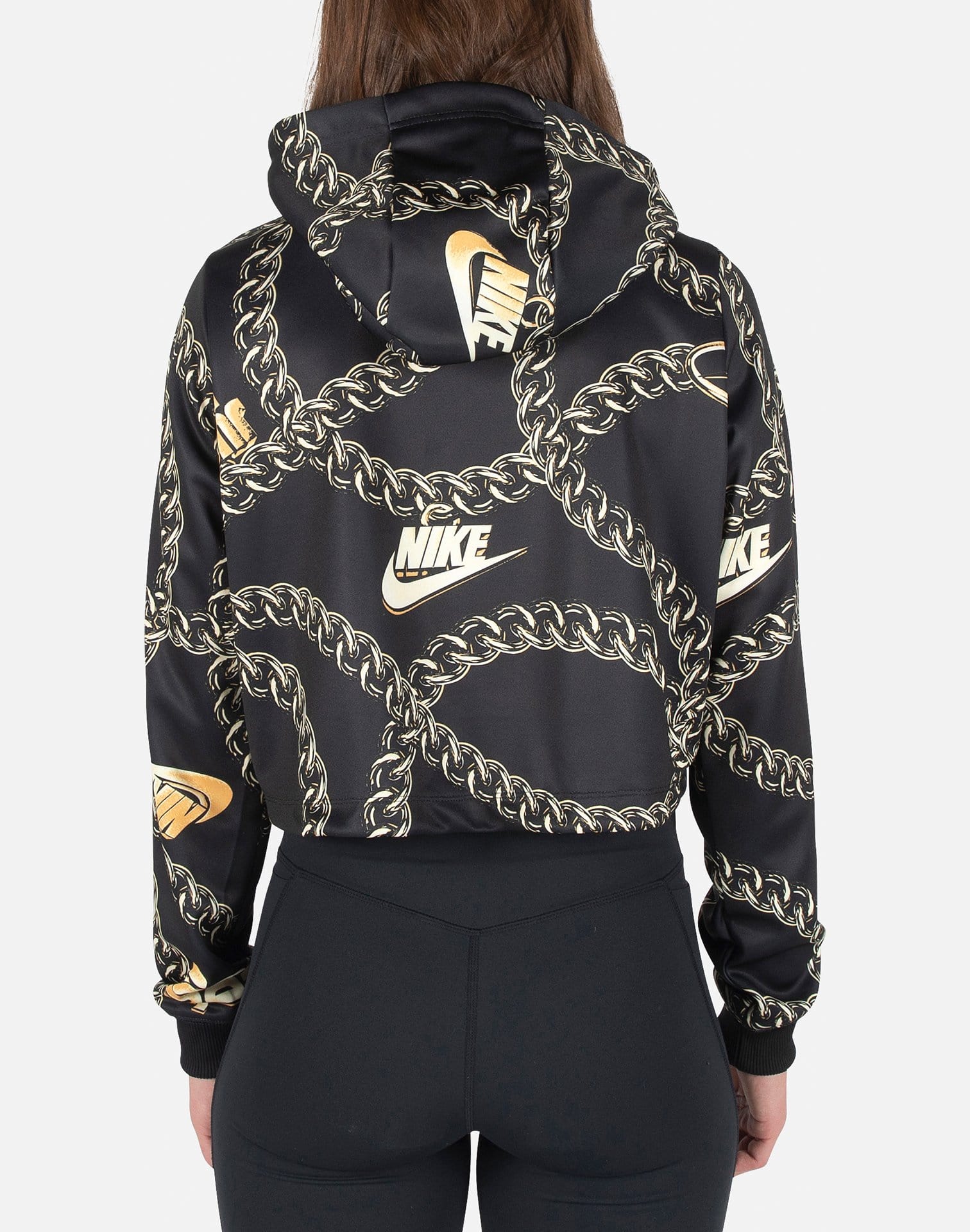 Nike NSW ICON CLASH CROPPED HOODIE DTLR Nike NSW ICON CLASH CROPPED HOODIE DTLR