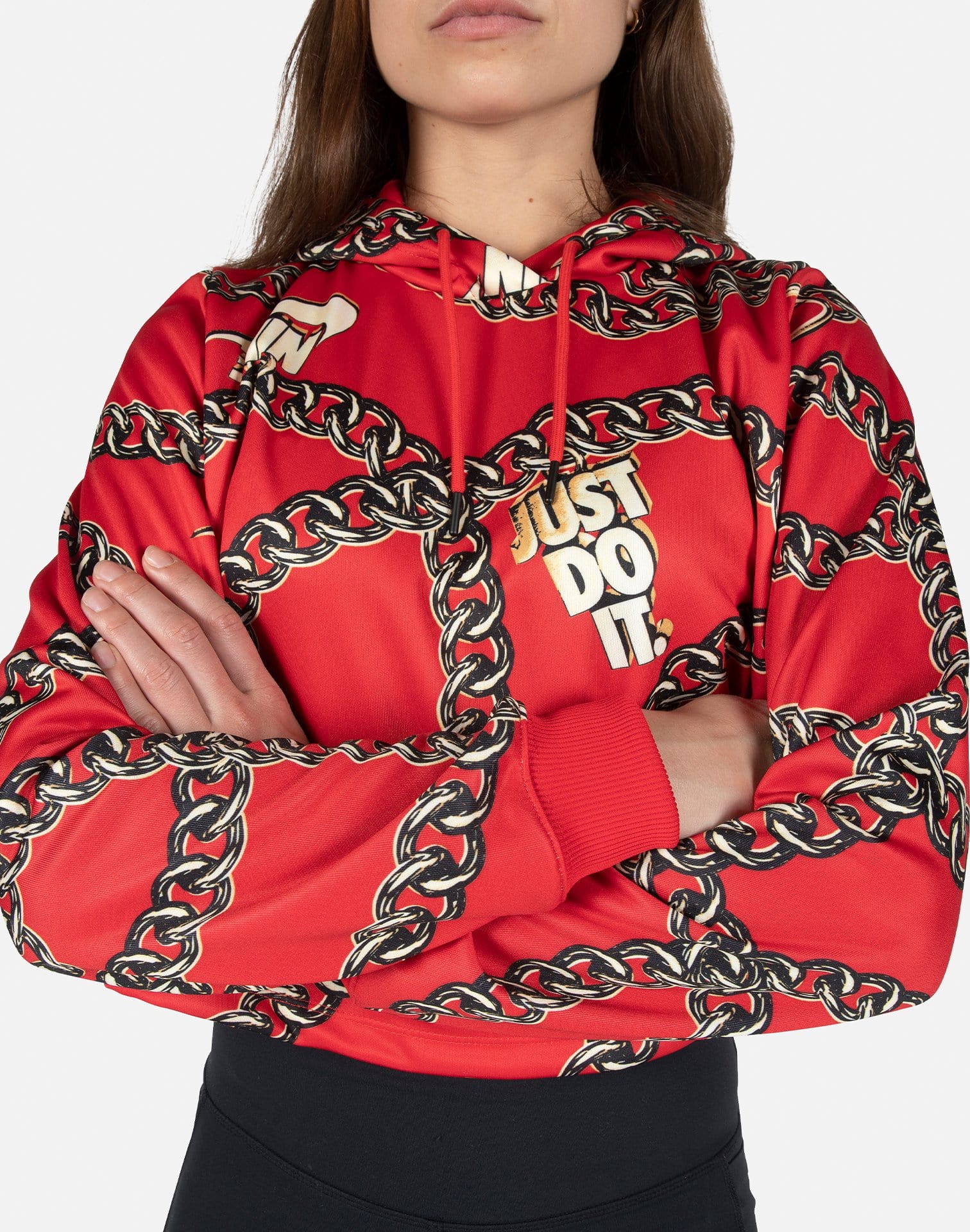 Nike NSW ICON CLASH CROPPED HOODIE