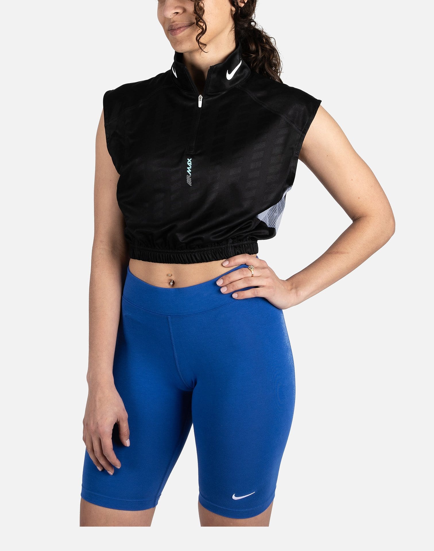 nike air zip crop top