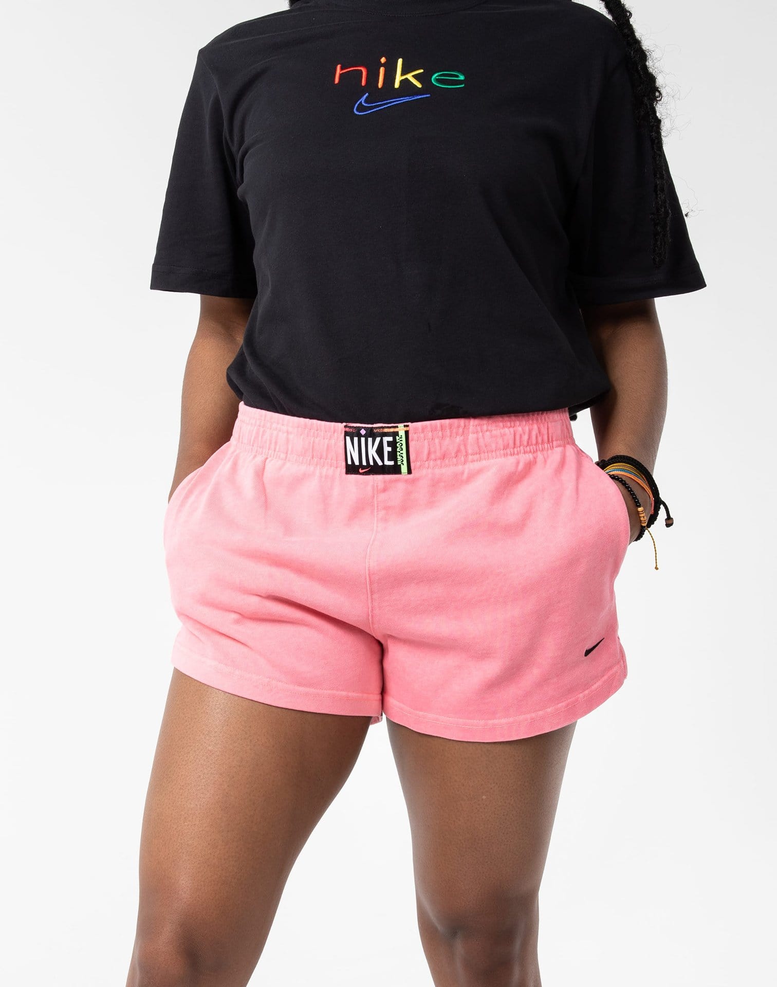 nike women's washed shorts