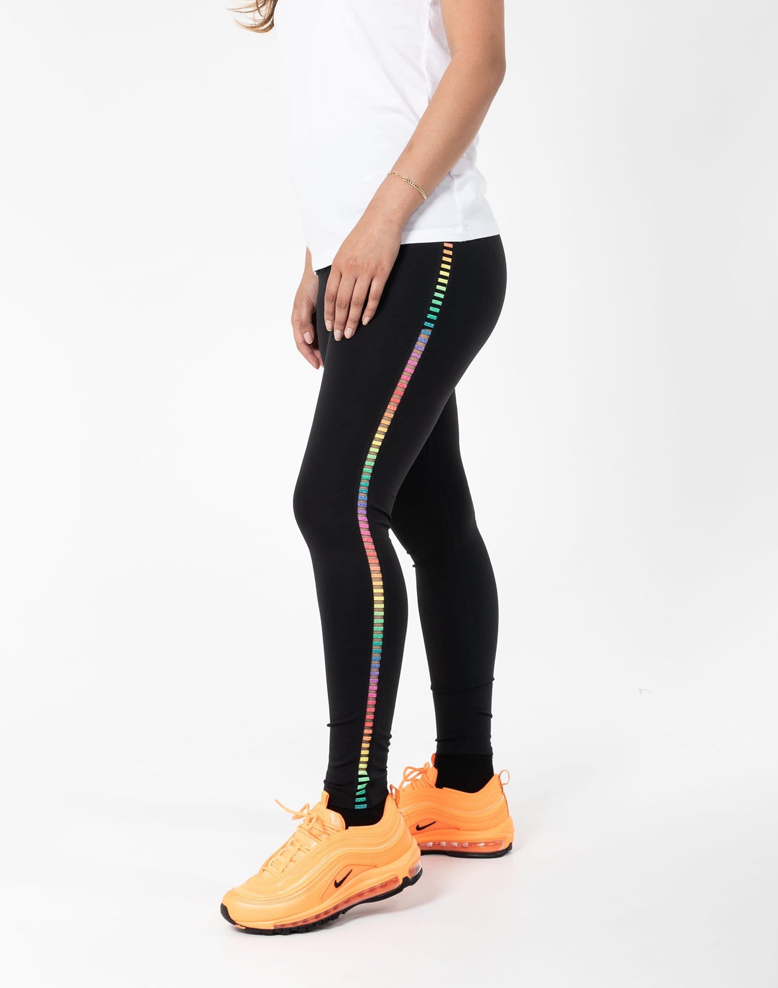 Nike One Rainbow Ladder 7/8 Leggings Size XS - $42 New With