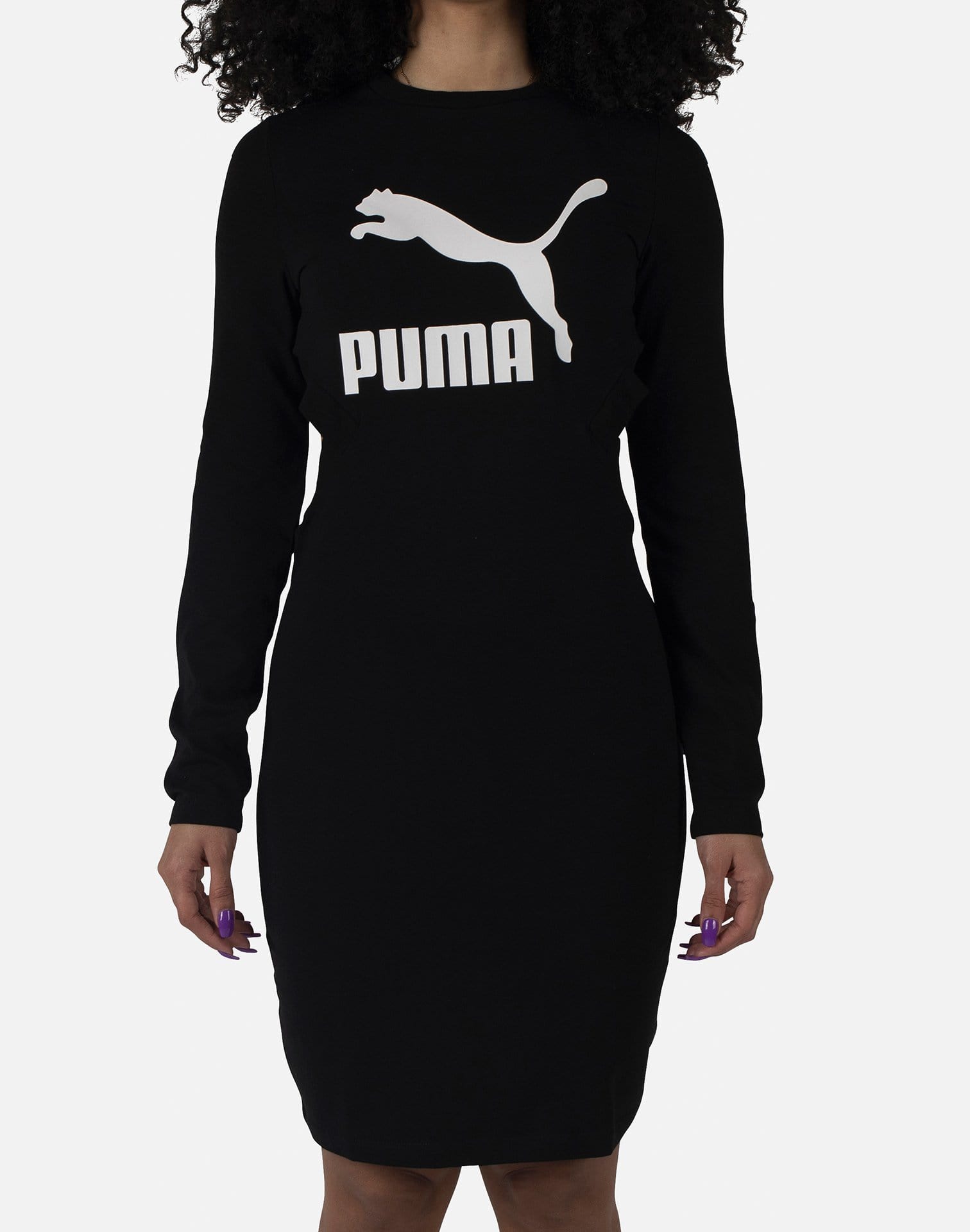 puma long sleeve dress Puma M Long Sleeve T-Shirt Dress Womens Red Casual 57805713