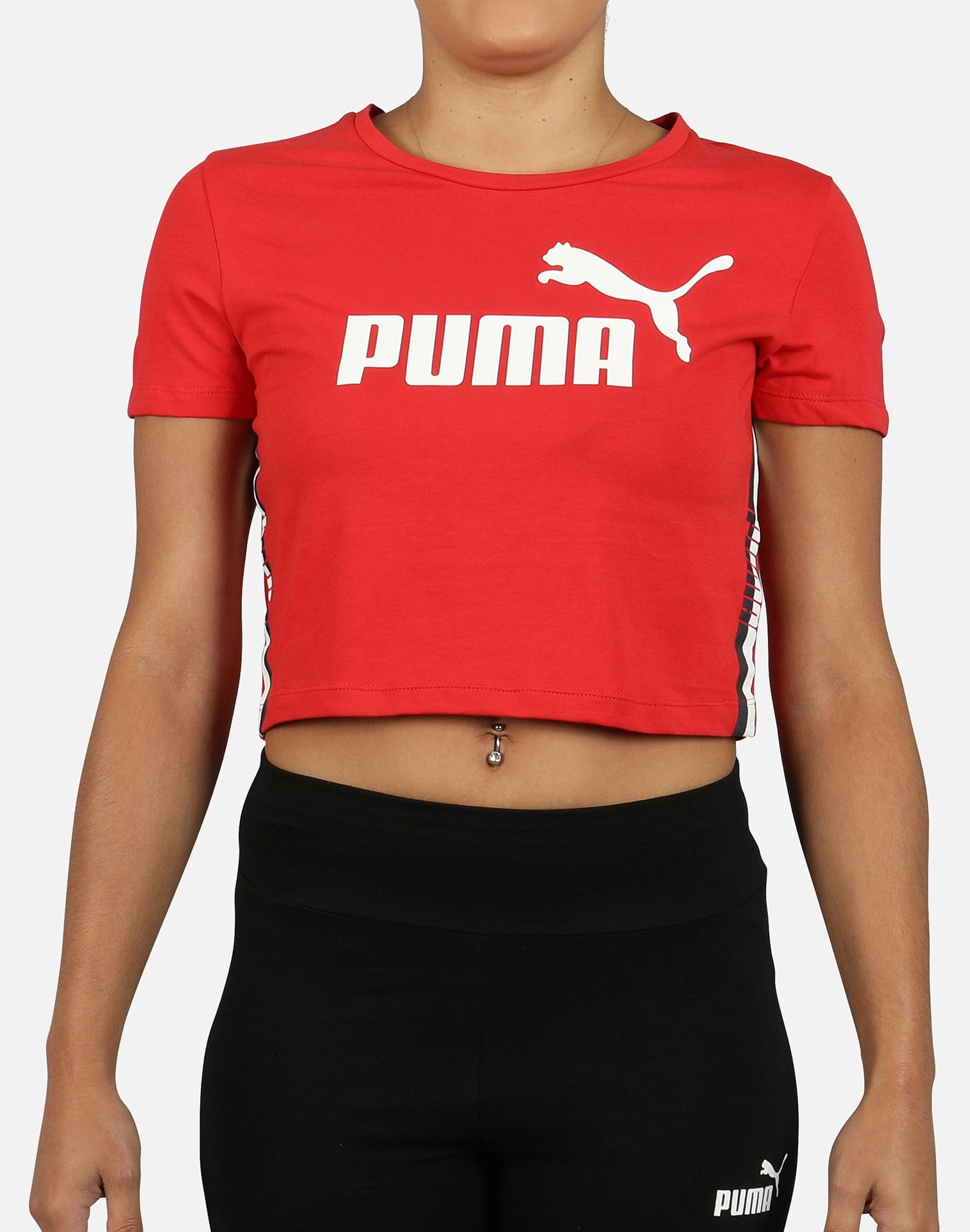 PUMA Women's Logo Cropped Tee