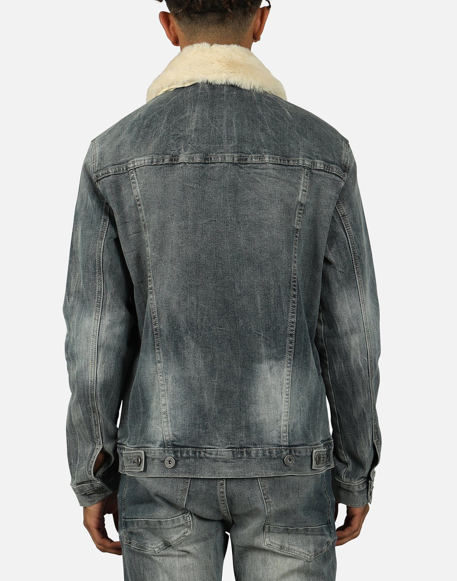 Smoke Rise FUR COLLAR DENIM JACKET – DTLR