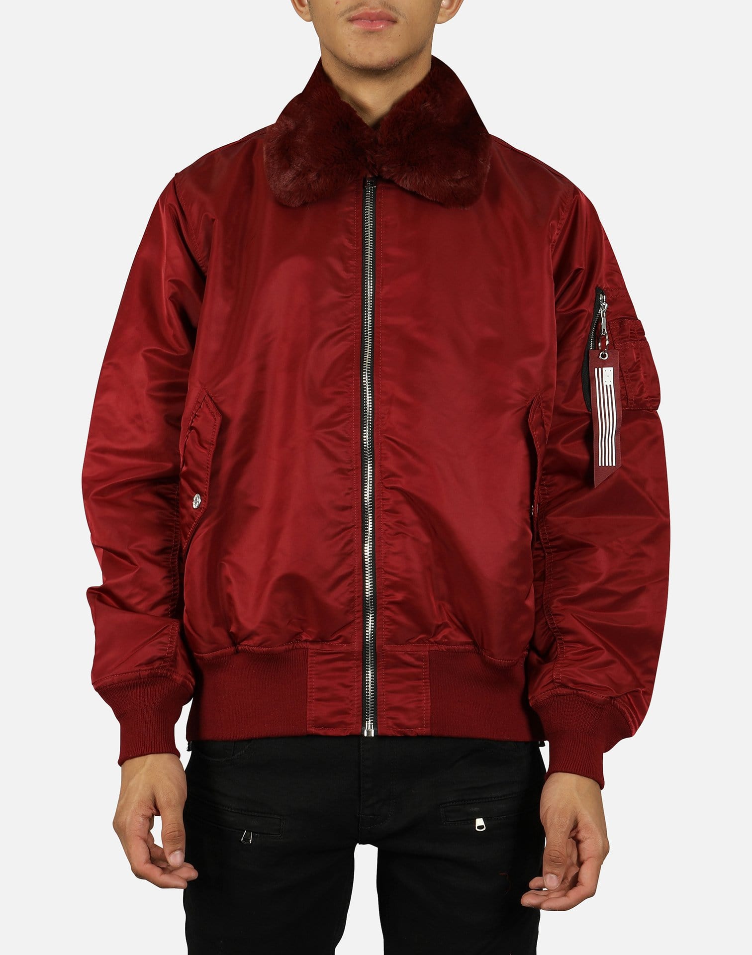 Ma1 Bomber Mens Faux Fur Bomber Military Jackets Padded Ma1 Bomber